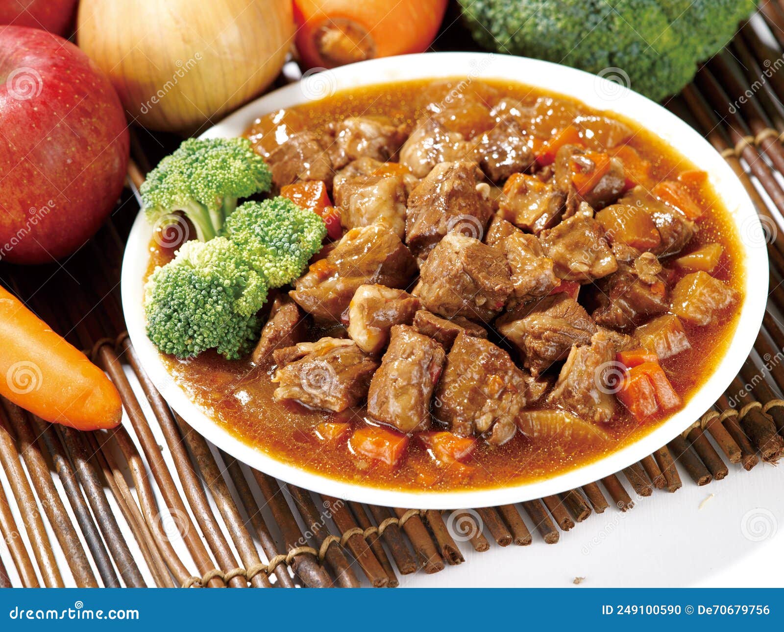 Chinese Braised Beef Brisket, Braised Beef Stock Photo Image of table