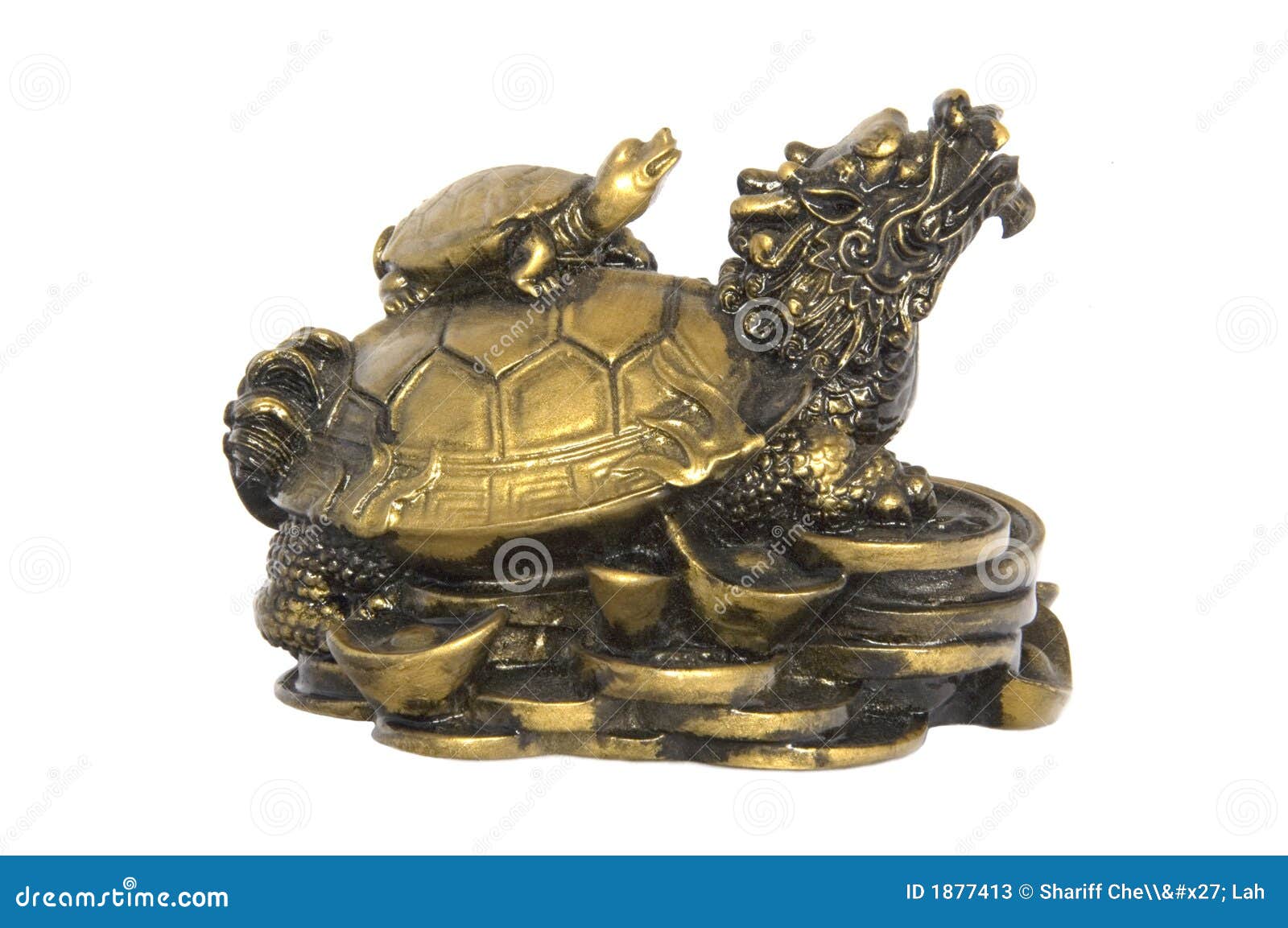chinese brass tortoise lucky charm