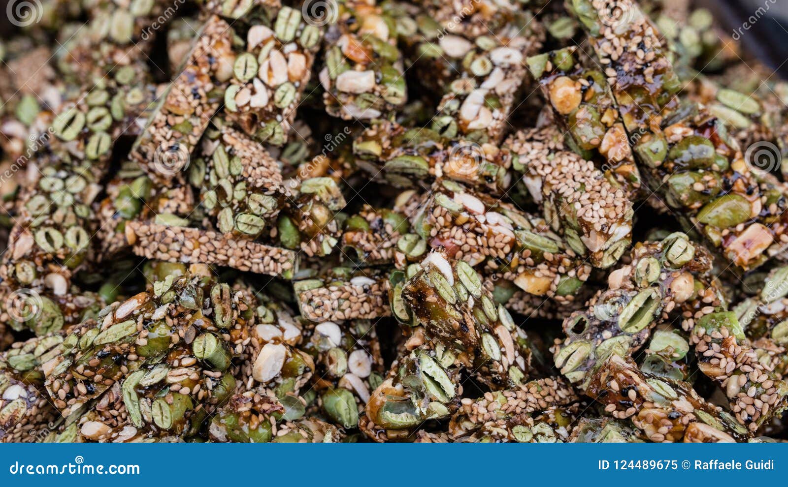 Chinese Brittle with Sesame Stock Image Image of closeup, background
