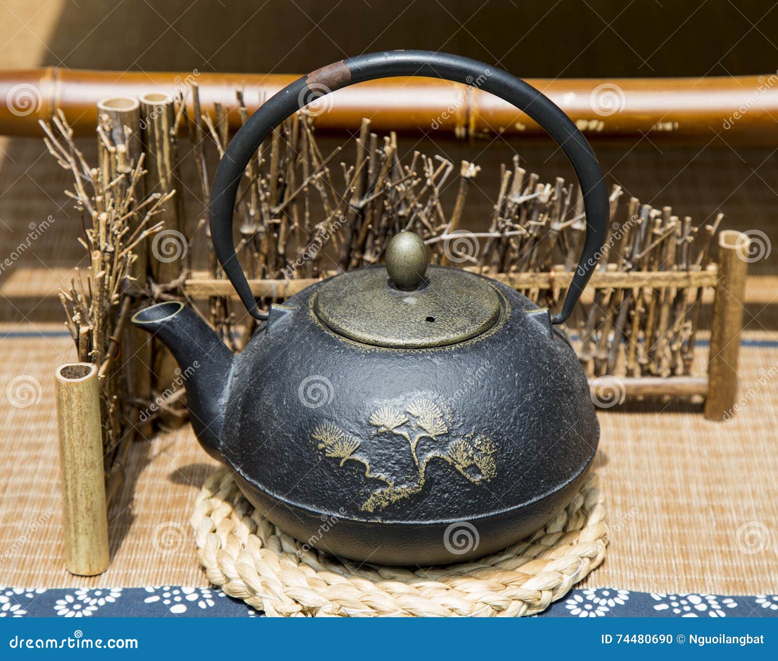 Chinese brown teapot stock photo. Image of pottery, clay 74480690
