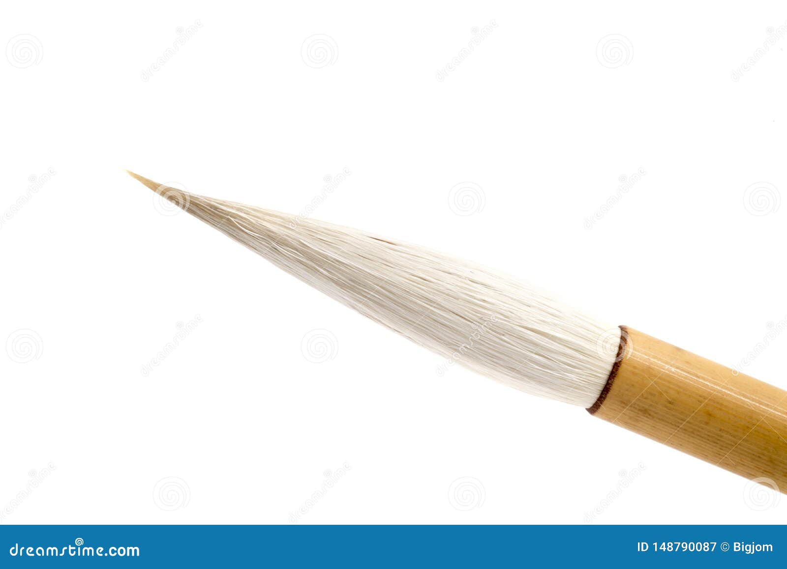 Chinese Brushes Isolated on Whitebackground. Stock Image Image of