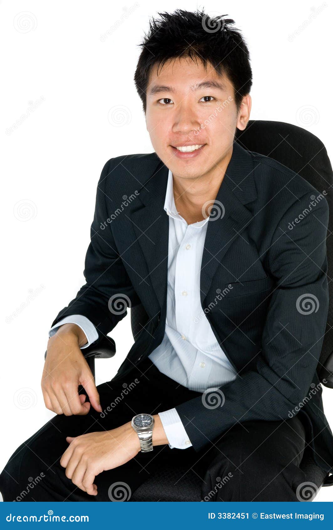 Chinese Businessman stock image. Image of studio, male 3382451