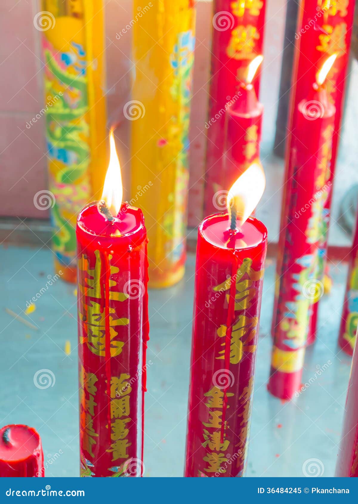 Chinese candles stock image. Image of culture, happiness 36484245