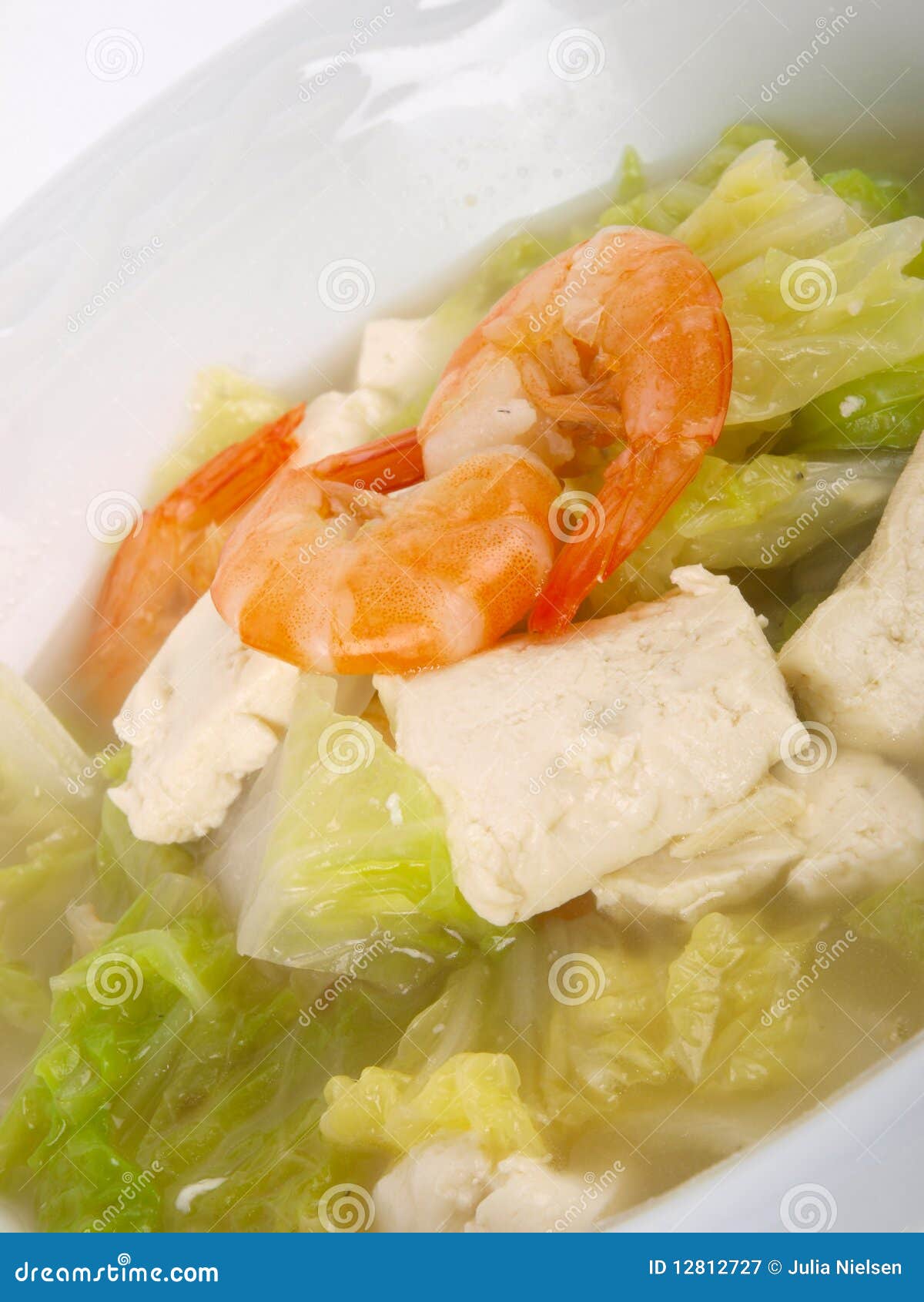 Chinese Chicken Stock Tofu Soup Stock Image - Image of dish, dinner