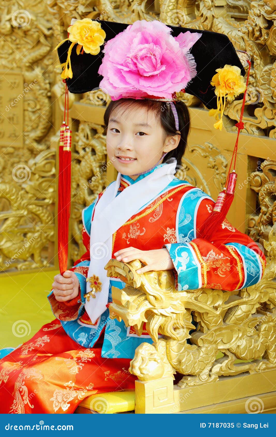 Chinese child stock image. Image of girl, beautiful, kids - 7187035