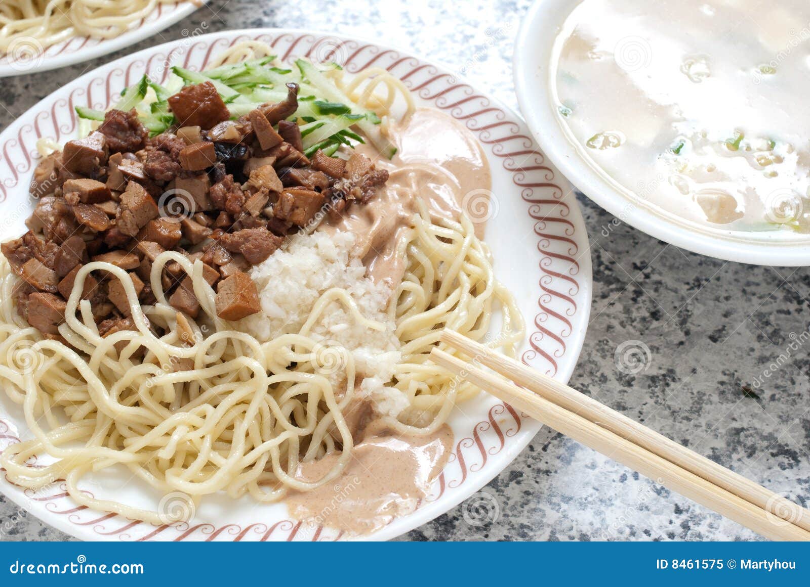 Chinese Cold Noodle, Taiwanese Style Stock Image Image of miso