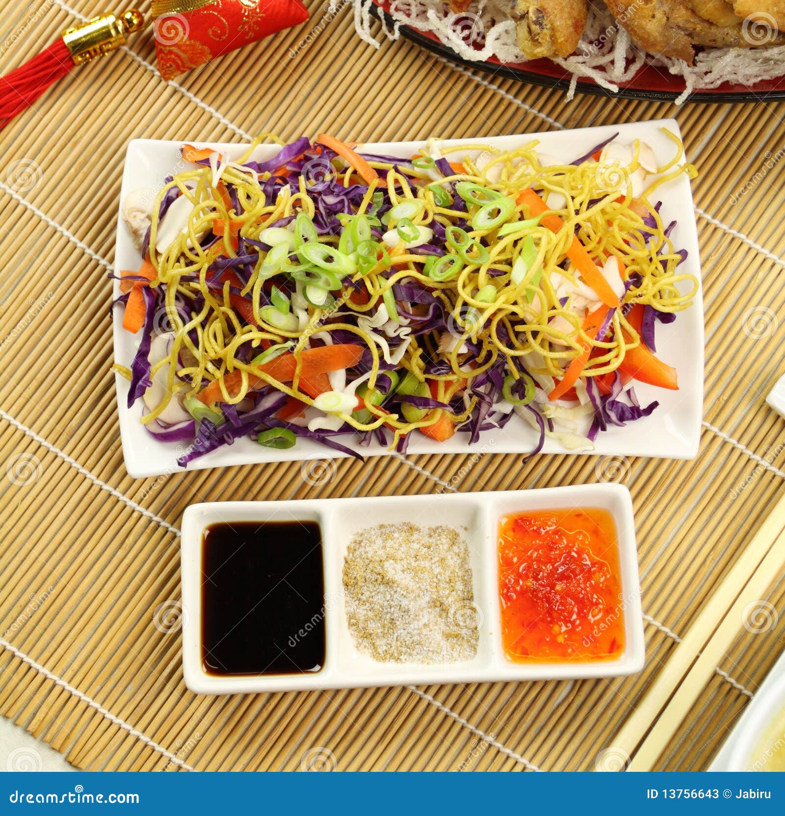 Chinese Coleslaw stock image. Image of dining, cane, close 13756643