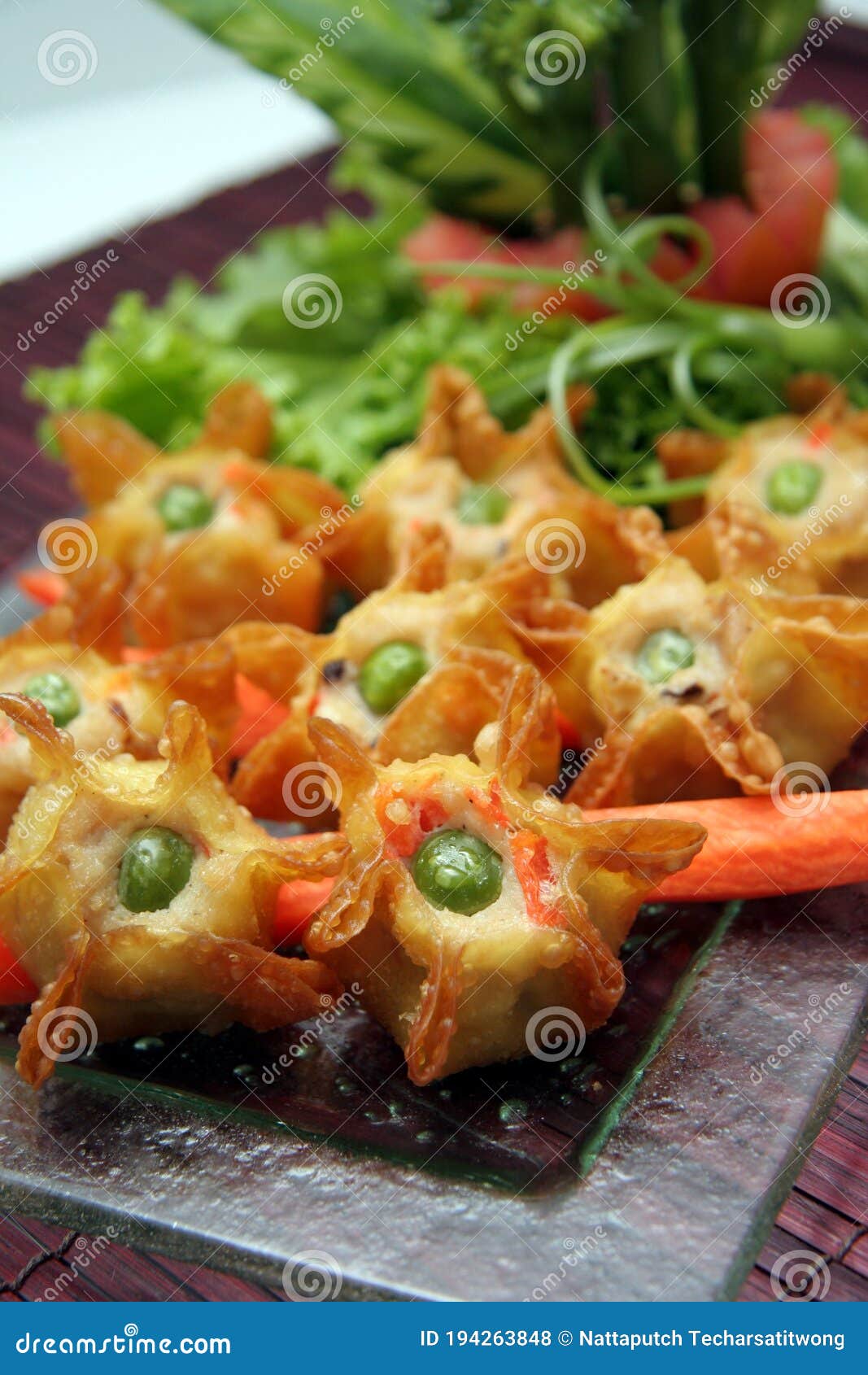 Chinese Cuisine Dumpling Deep Fried Stock Photo Image of dumpling