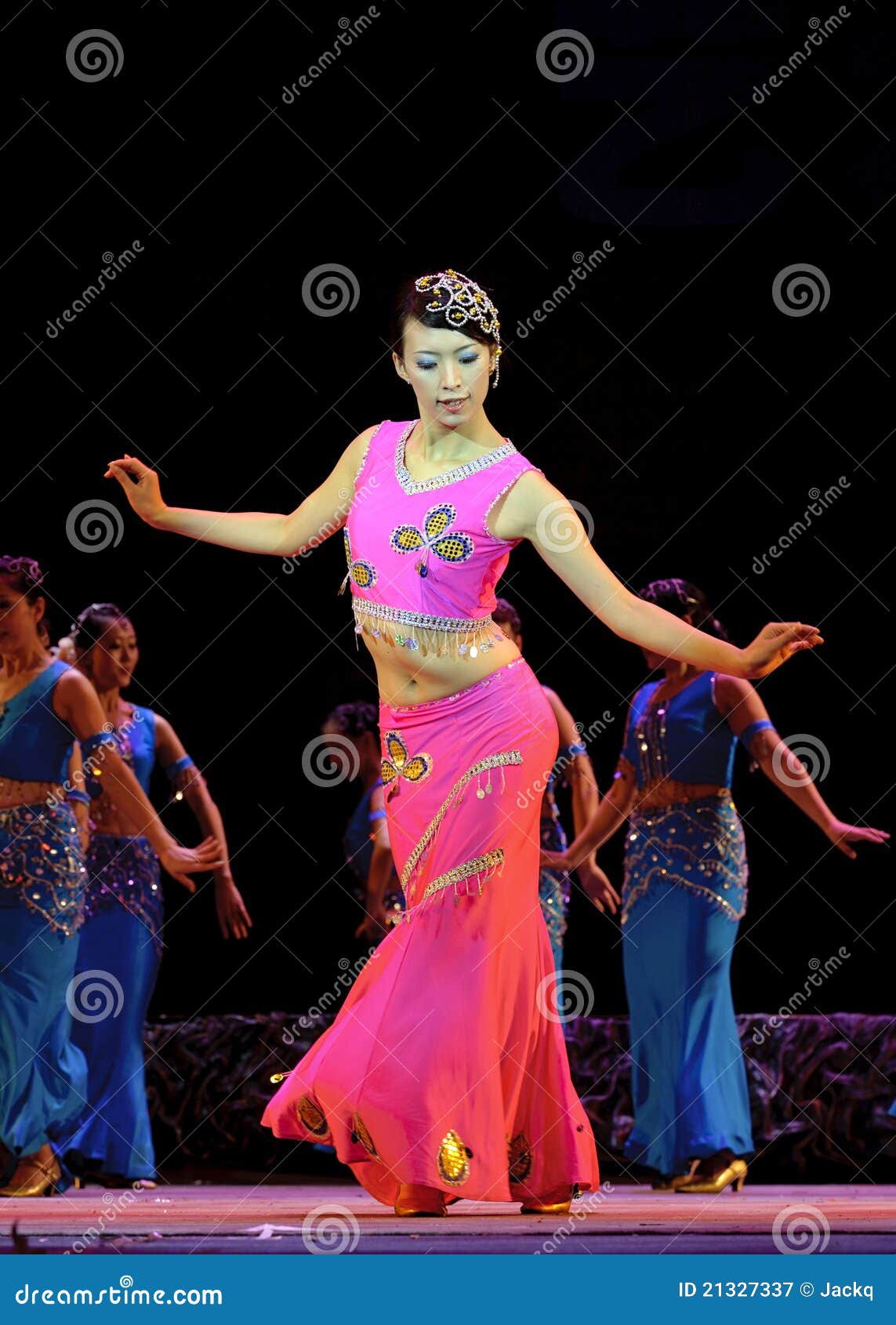 Chinese Dai Ethnic Dance Editorial Photography Image 21327337