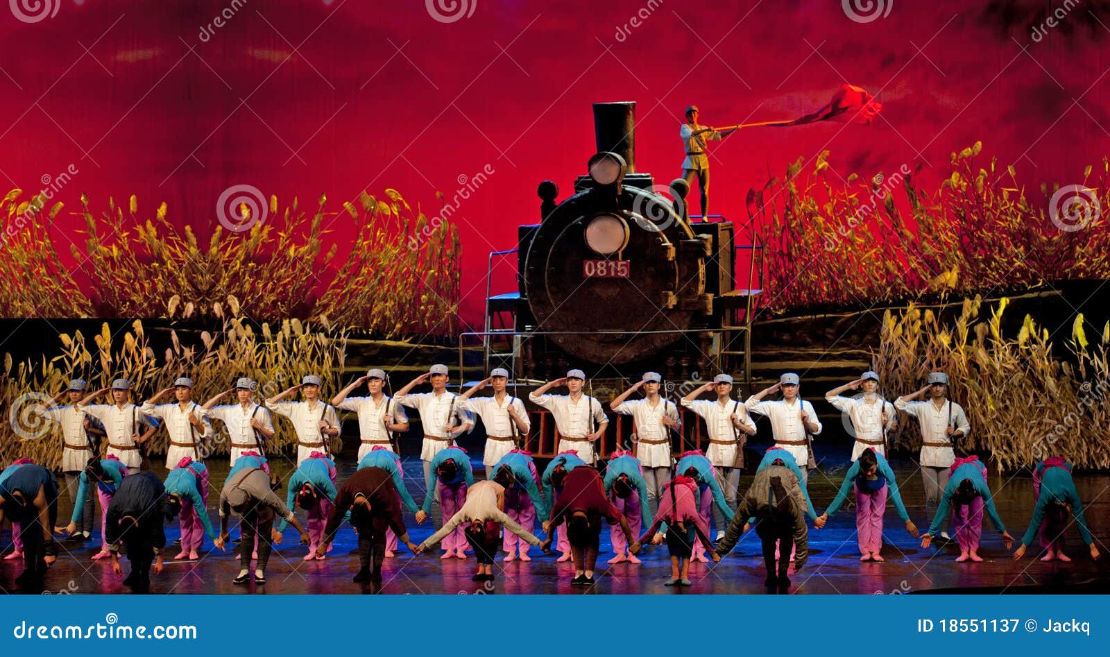 Chinese Dance Drama Railway Guerrillas Editorial Photography Image