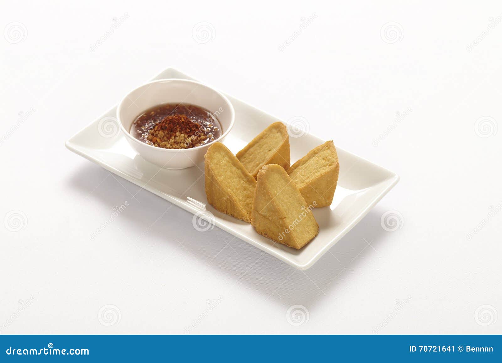 Chinese Deep Fried Tofu stock image. Image of food, chili - 70721641