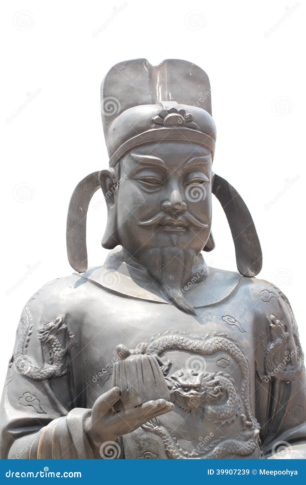 Chinese Deity Sculpture Stock Image 42914257