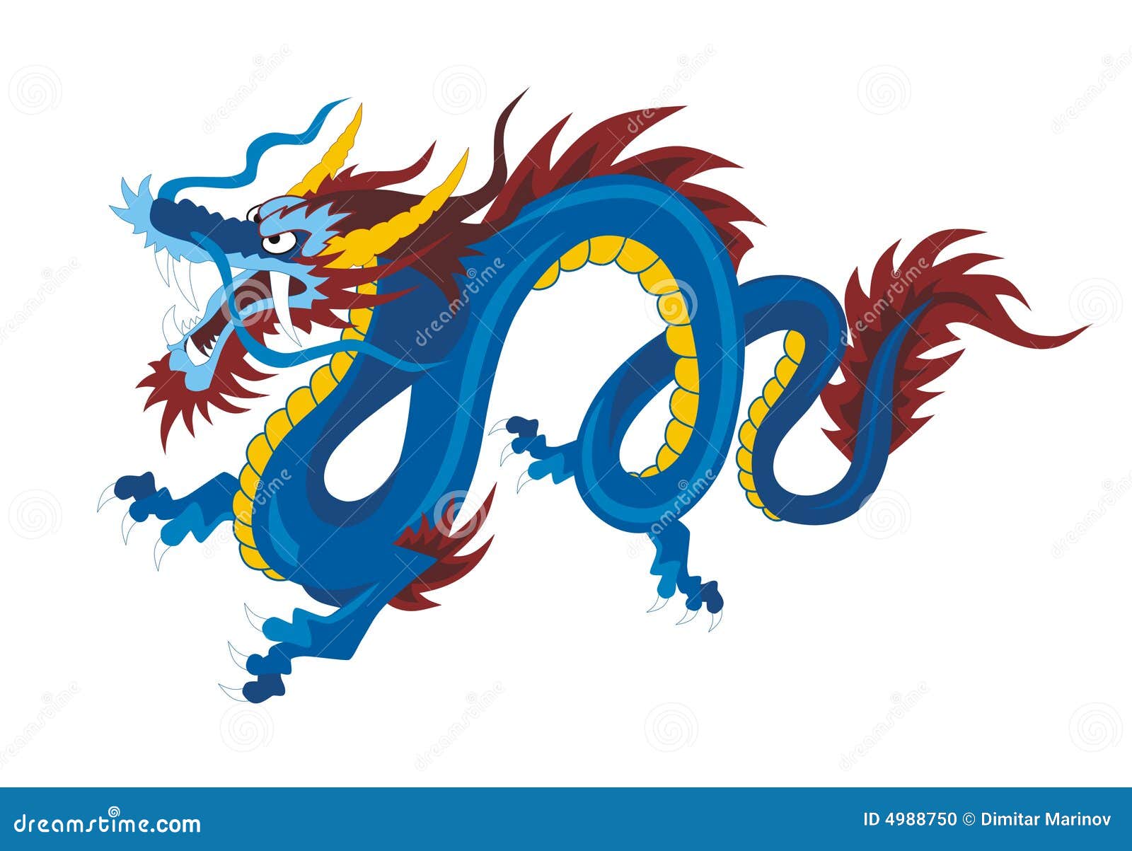 Chinese Dragon stock vector. Illustration of abstract - 4988750