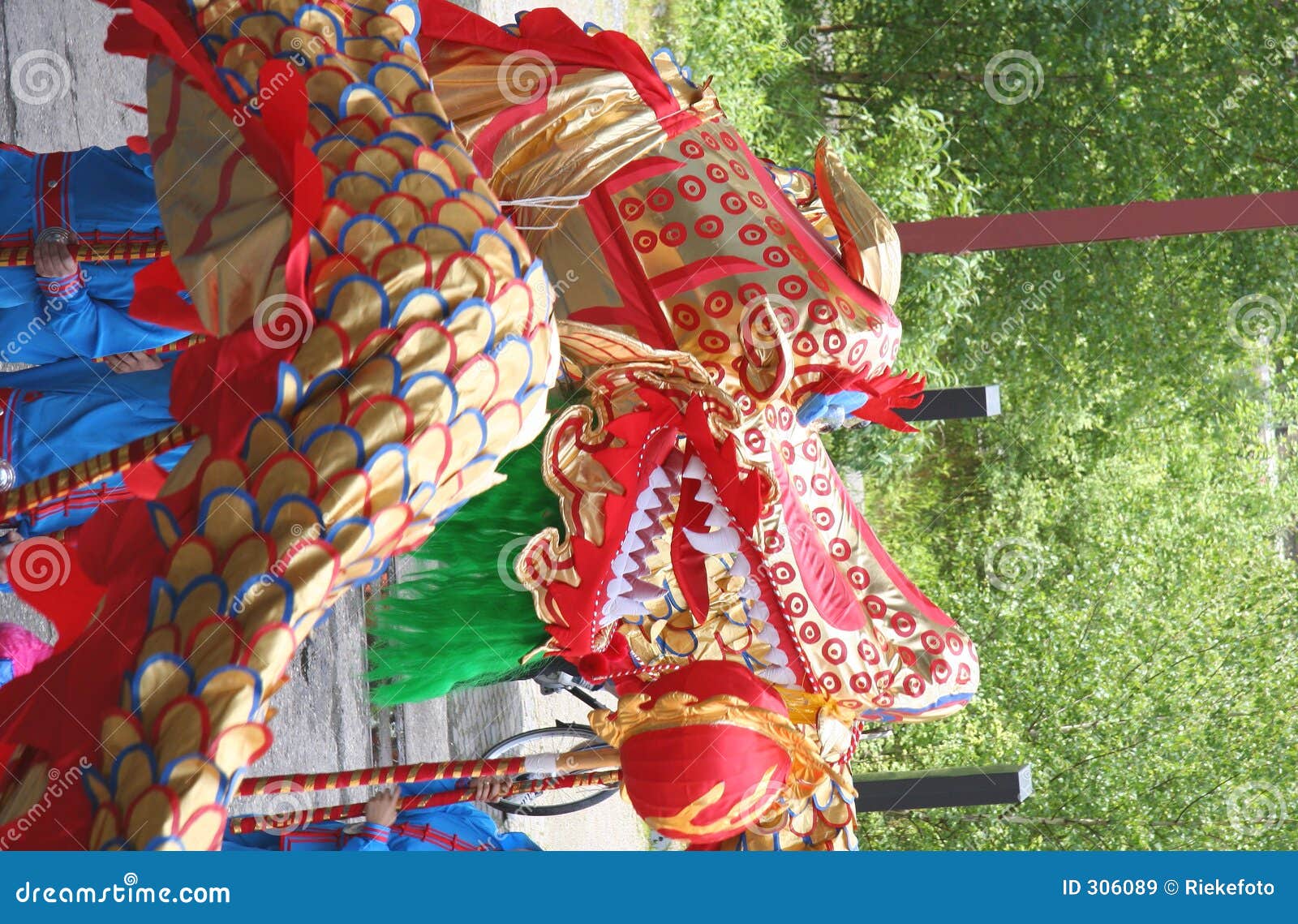Chinese dragon-dance stock image. Image of lair, performer - 306089