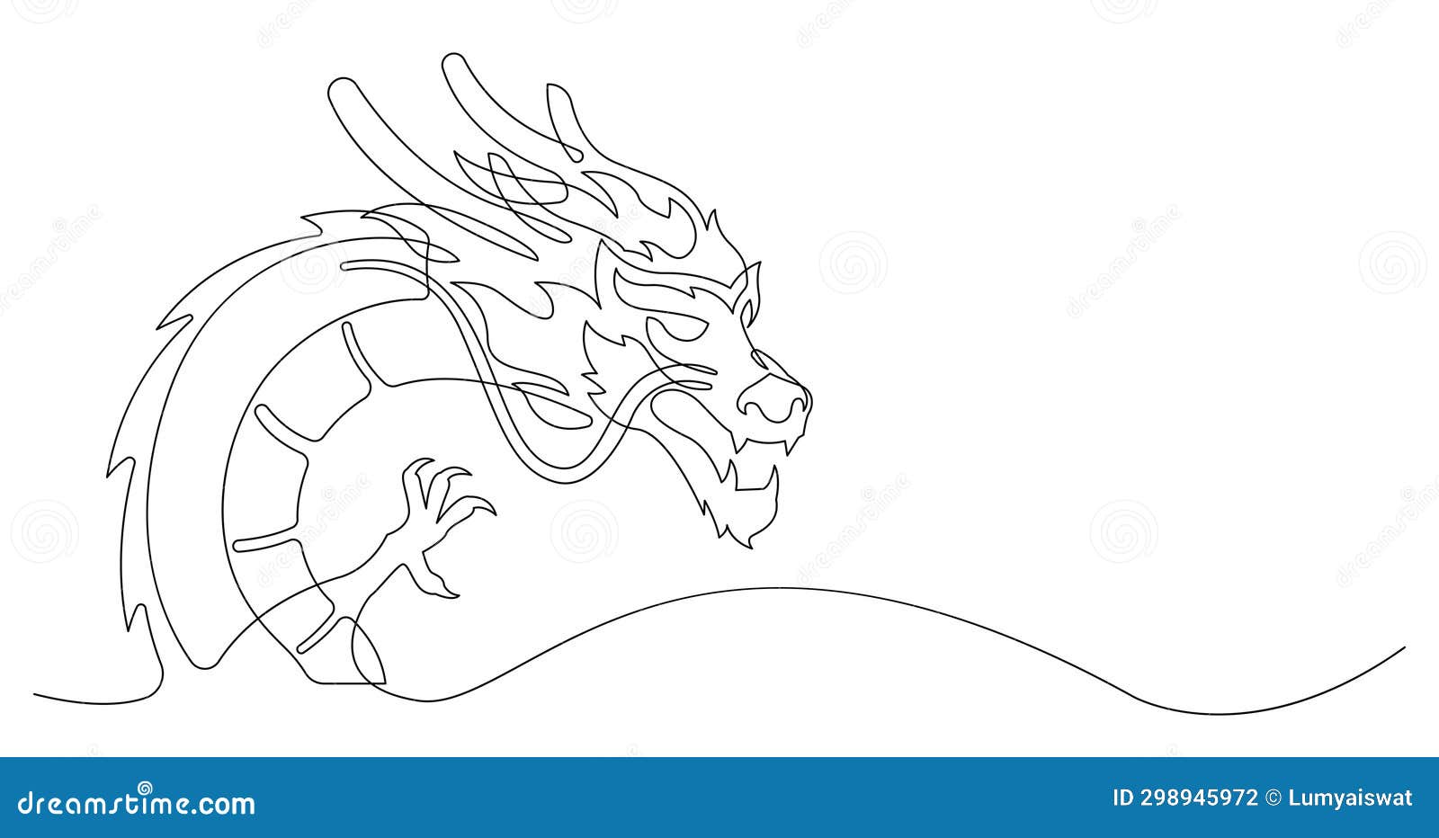 DRAGON HEAD - SVG / PDF / DXF / PNG – DuperCut, image size:1600x932