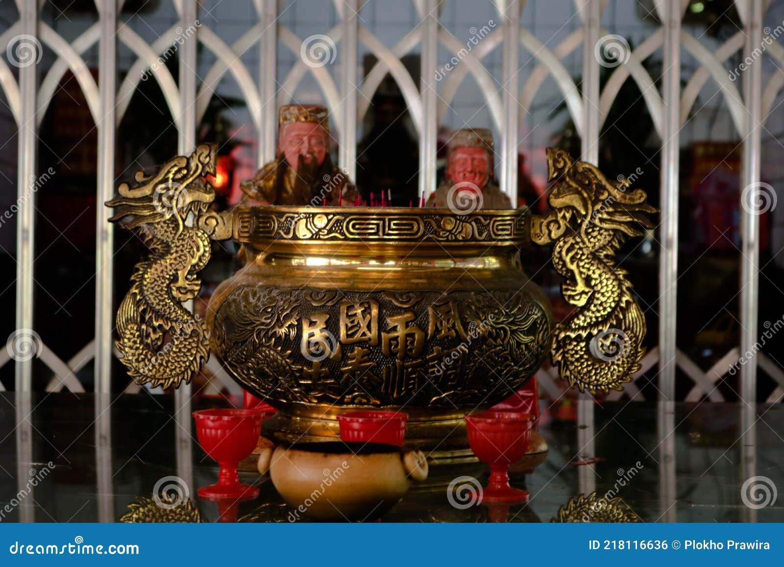 Chinese Dragon incense pot stock photo. Image of chinese 218116636