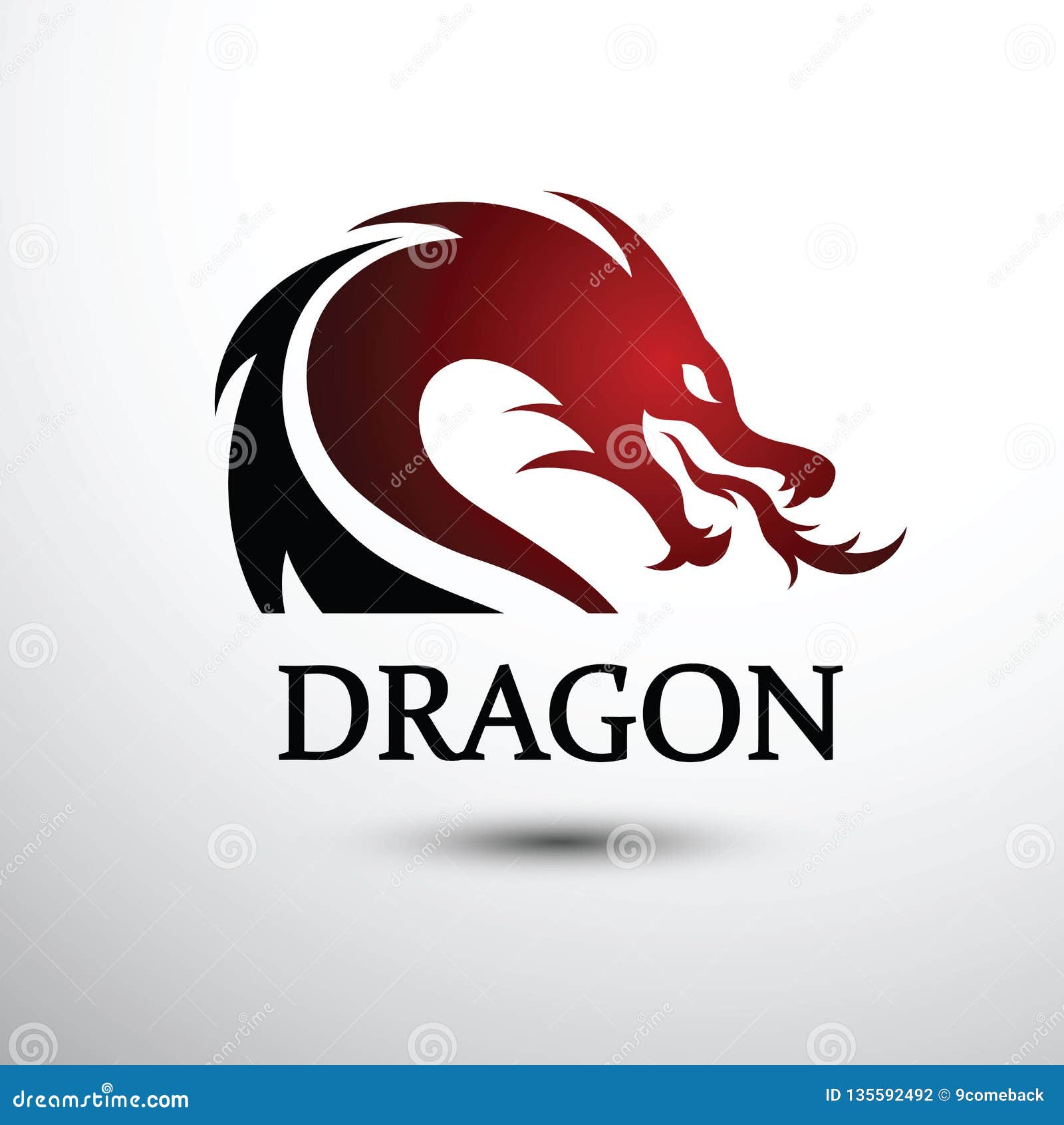 Chinese Dragon vector stock vector. Illustration of asian - 135592492