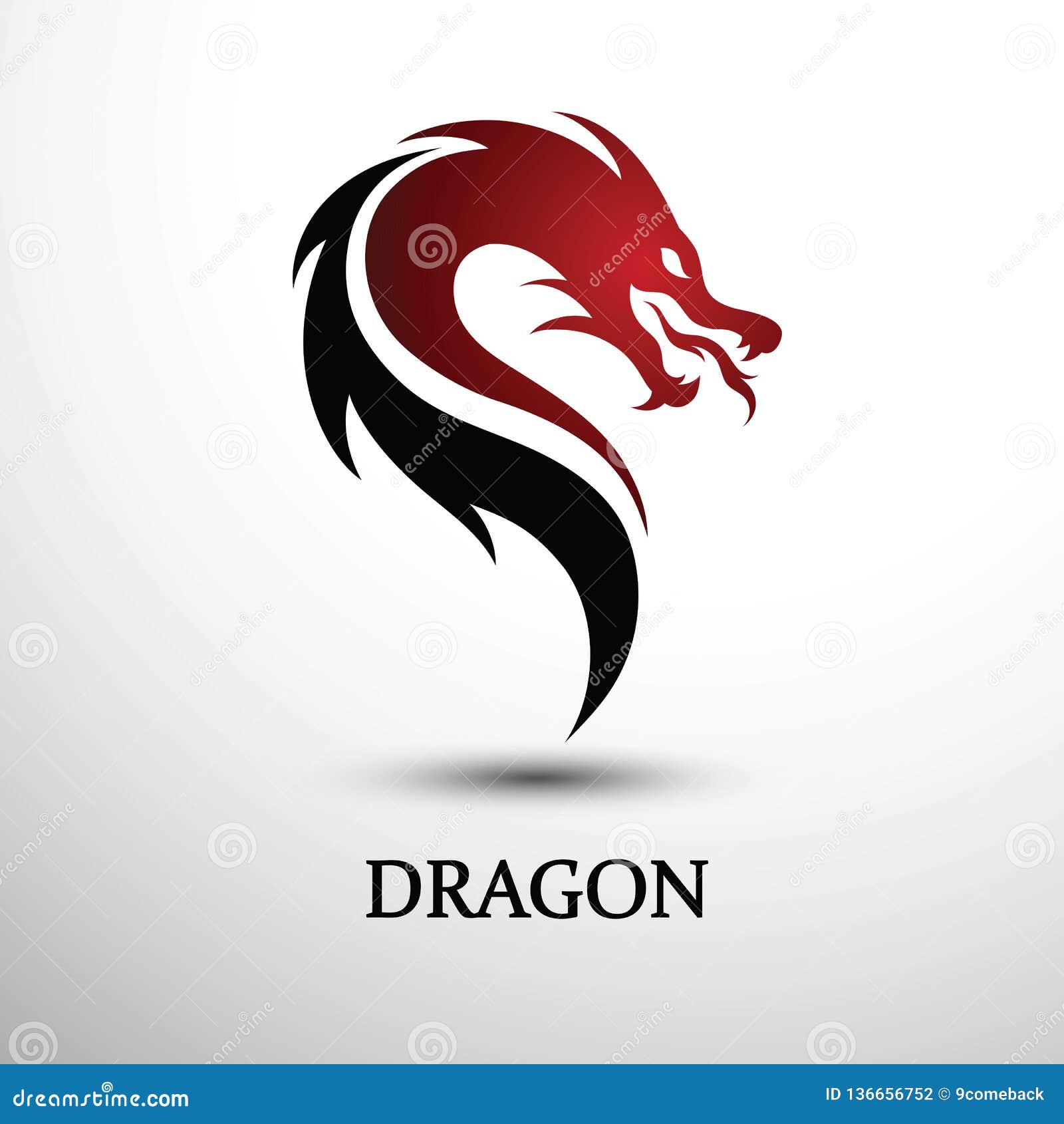 Chinese Dragon vector stock vector. Illustration of legend - 136656752