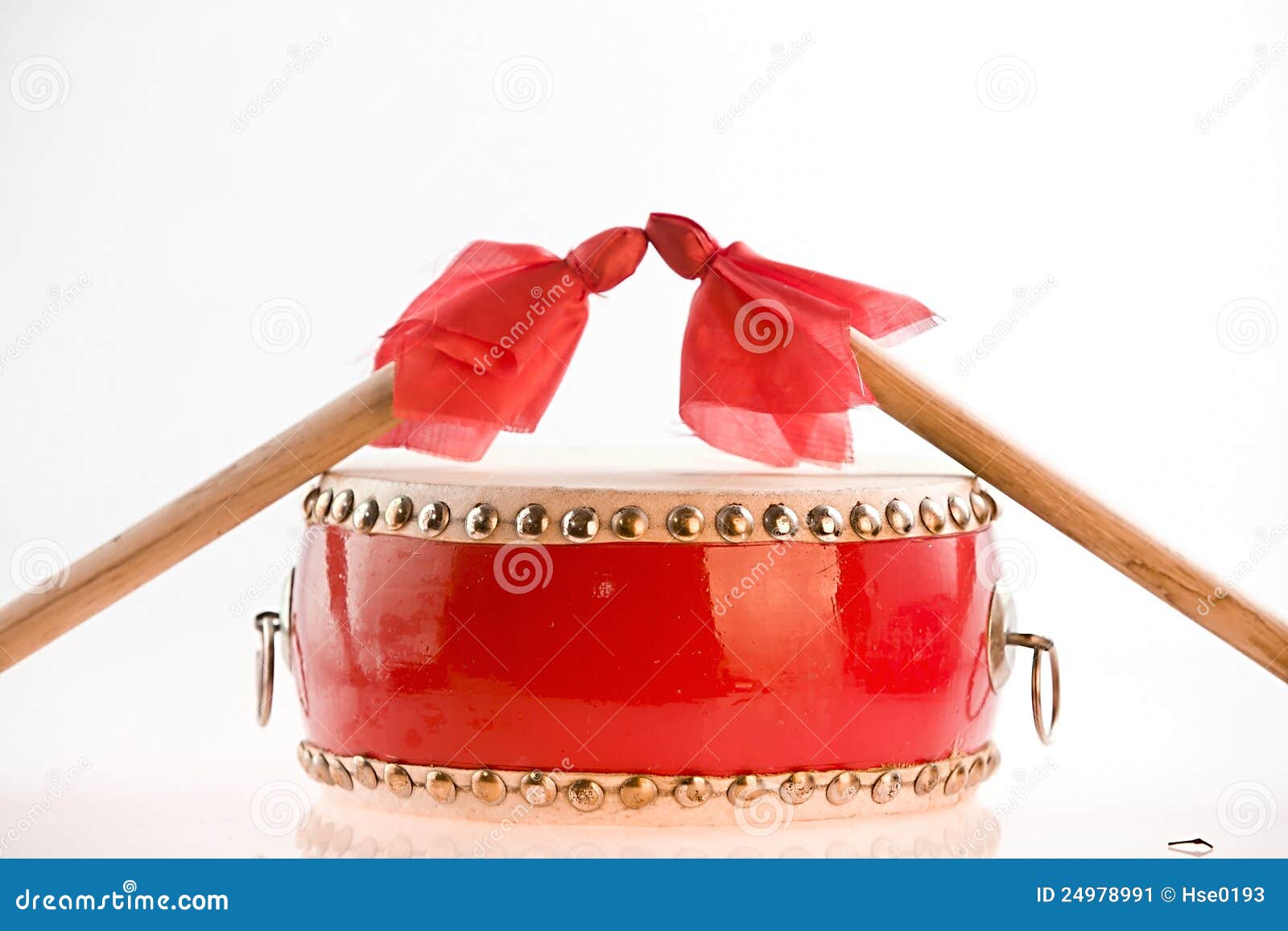 chinese drum and drumstick