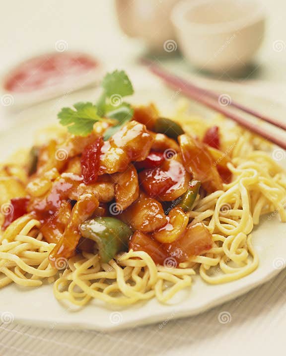 Chinese egg noodles stock photo. Image of savoury, sweet - 7675174