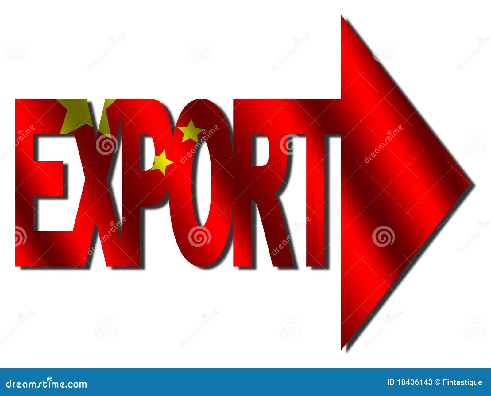 Chinese export text stock illustration. Illustration of flag 10436143