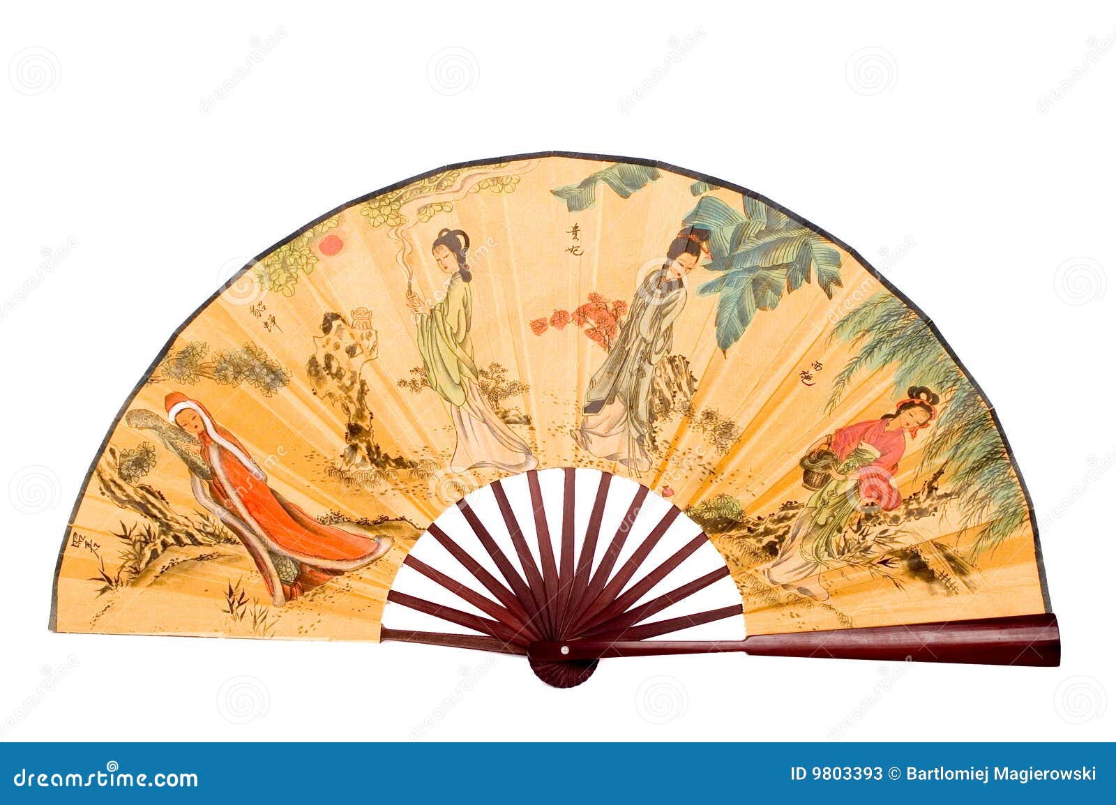 Chinese fan stock image. Image of object, asia, symbol 9803393