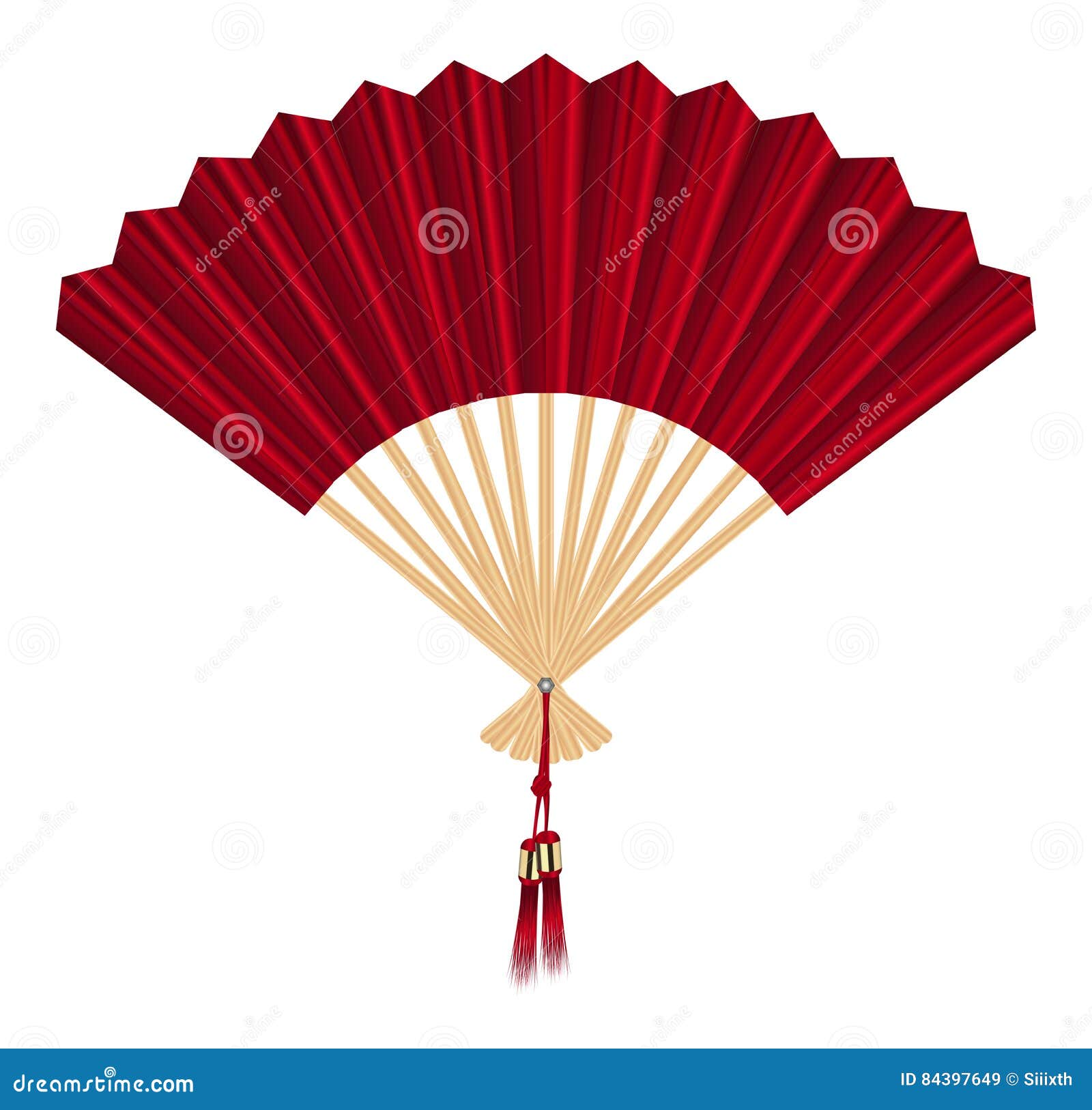 Chinese Fan Vector on a White Background Stock Vector - Illustration of  black, element: 84397649, image size:1600x1626