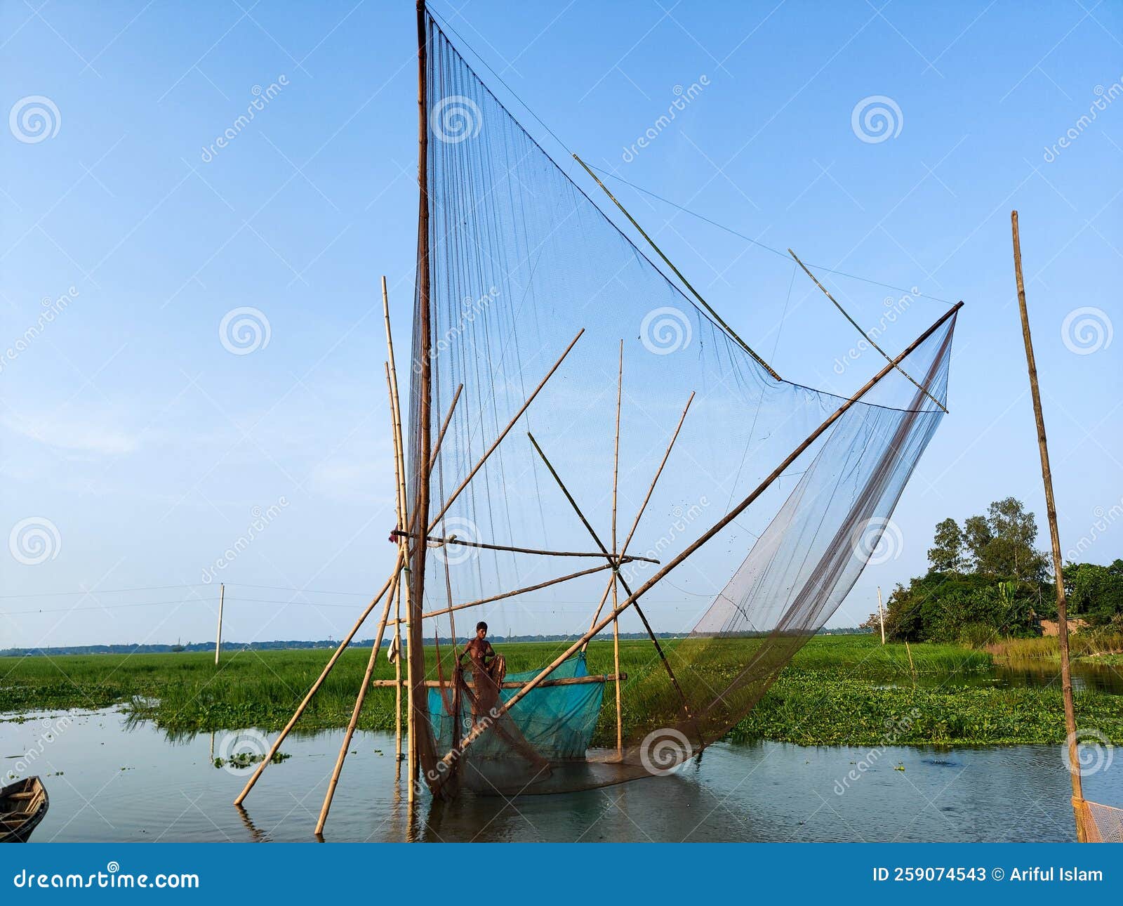 Chinese Fishing Nets or Khora Jal Stock Image - Image of marina