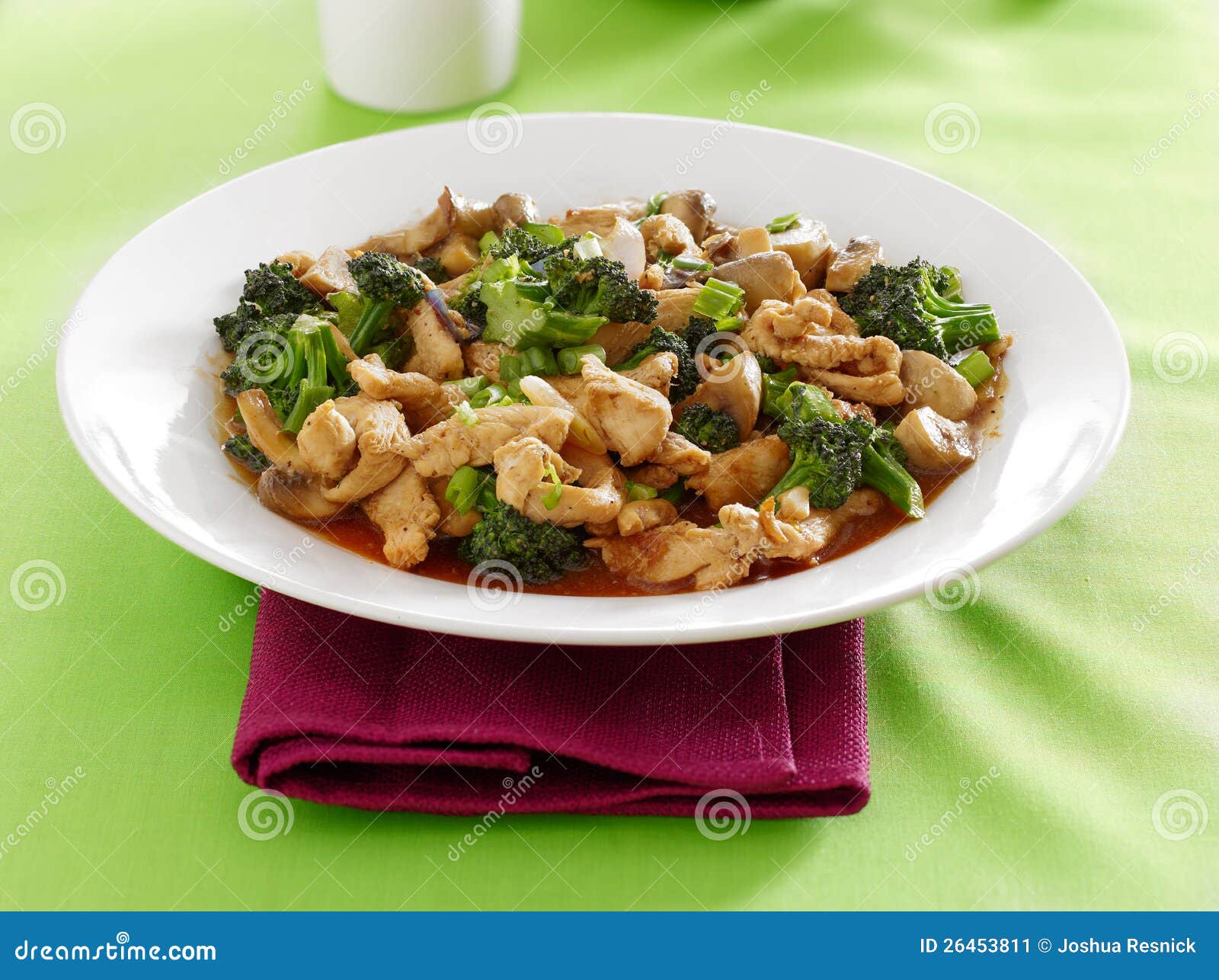 Chinese Food - Chicken and Broccoli Stir Fry Stock Image - Image of