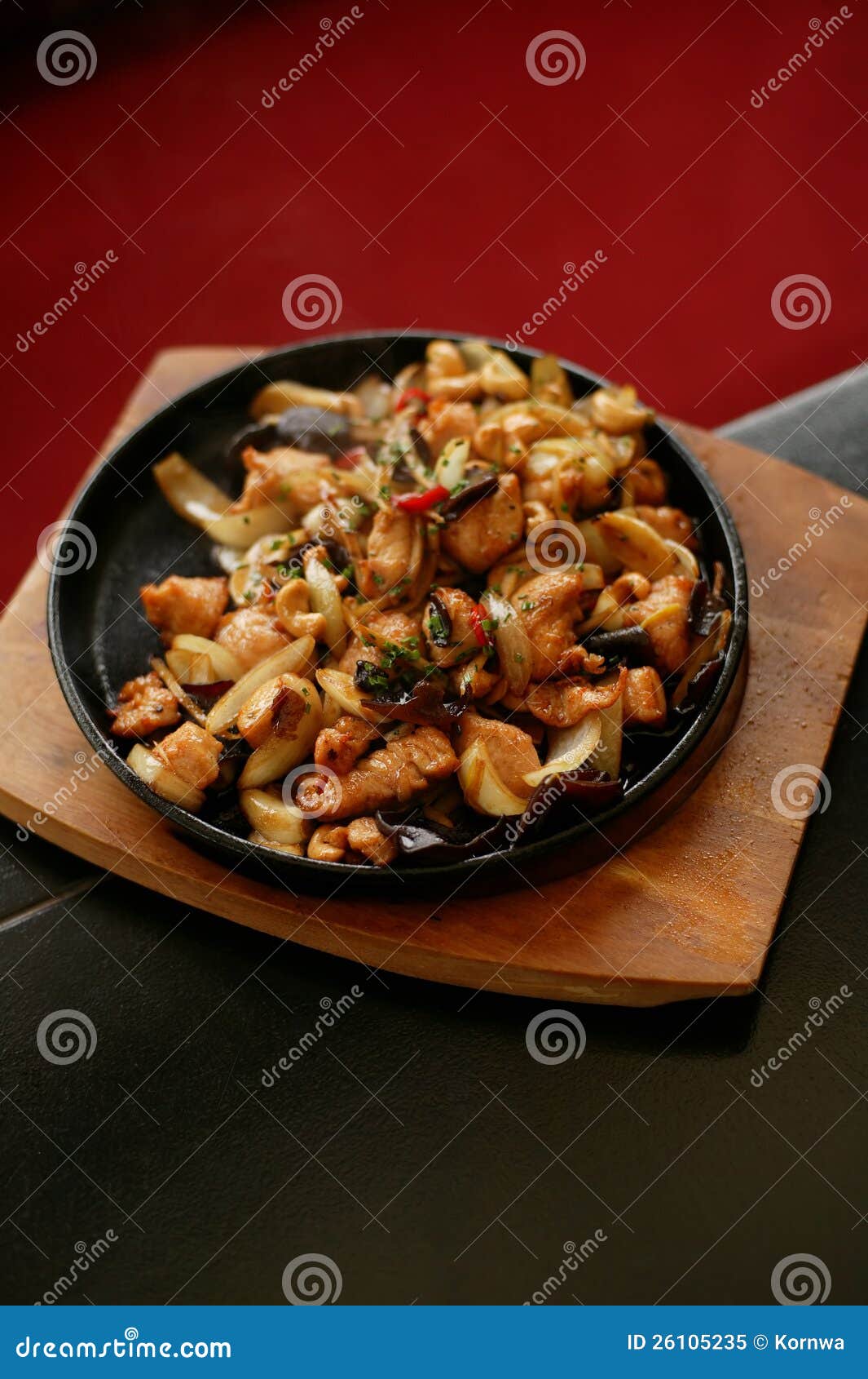 Chinese food on hot dish stock image. Image of appetizer 26105235