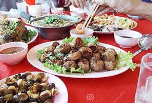 Chinese Food On Plate On Red Table Stock Photo Image Of Dish Meat Chinese Food On Plate On Red Table Stock Photo Image Of Dish Meat