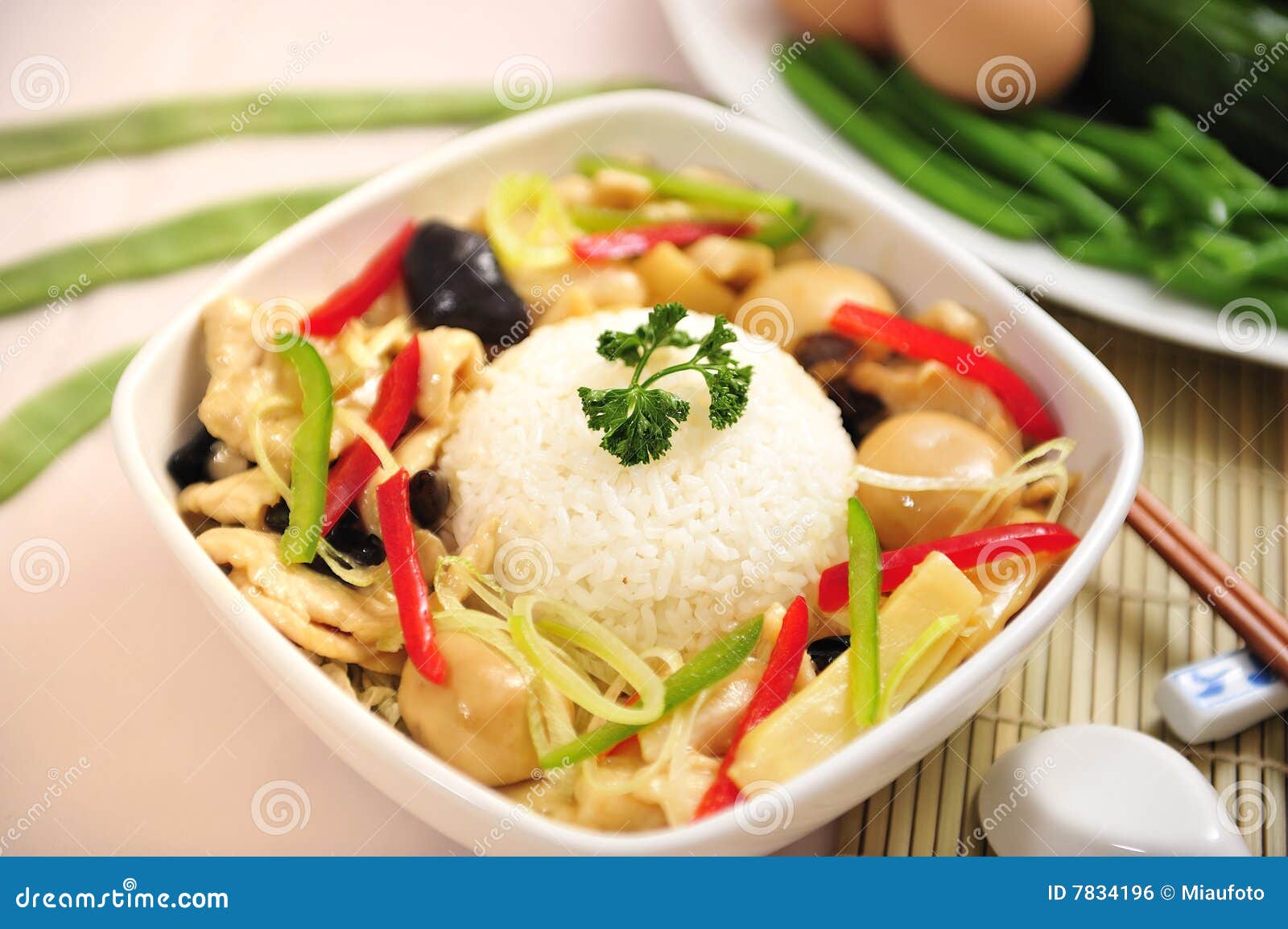 chinese-food-rice-mushrooms-green-onion-lunch-stock-photo-image-of