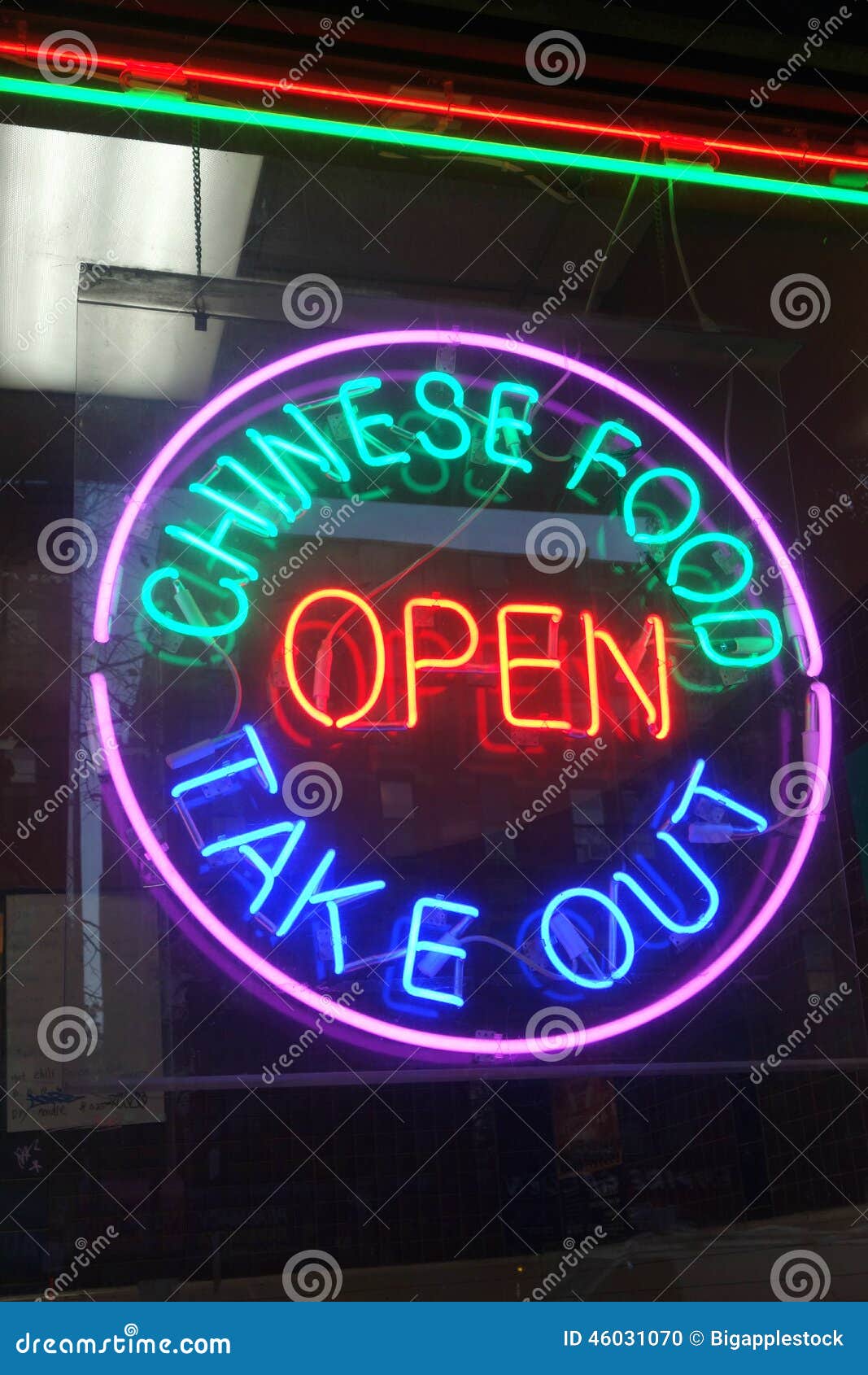 Chinese Food Sign stock photo. Image of ethnic, dining ...