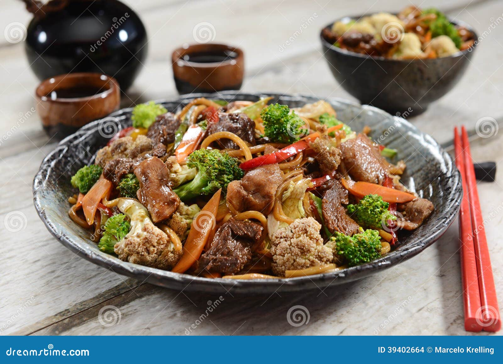 Chinese food - Yakissoba stock photo. Image of view, yakissoba - 39402664
