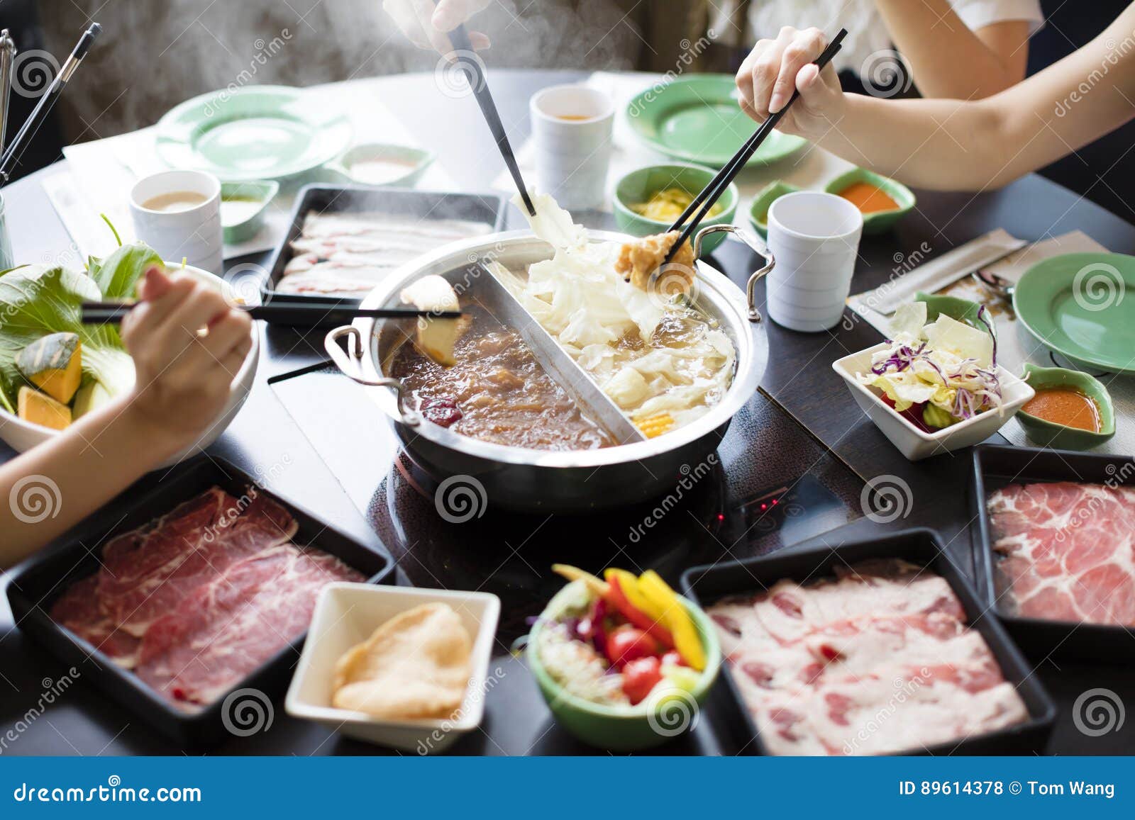 chinese foods double flavor hot pot