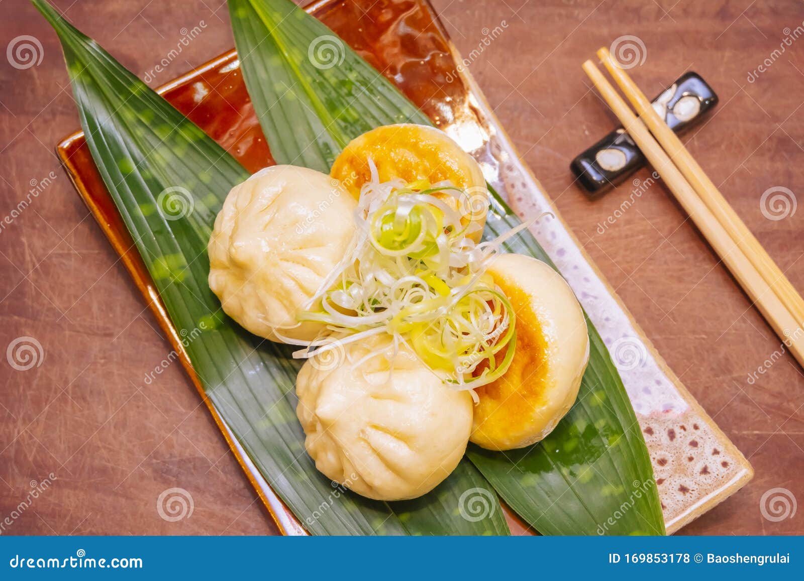 Chinese Fried Bun On The Table Stock Photo Image Of Flour