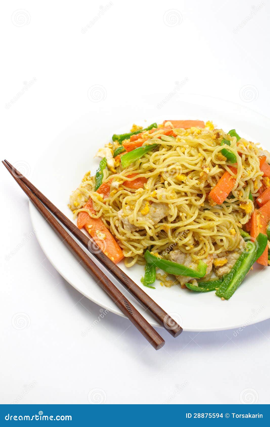 Chinese fried noodles stock photo. Image of stir, tasty - 28875594