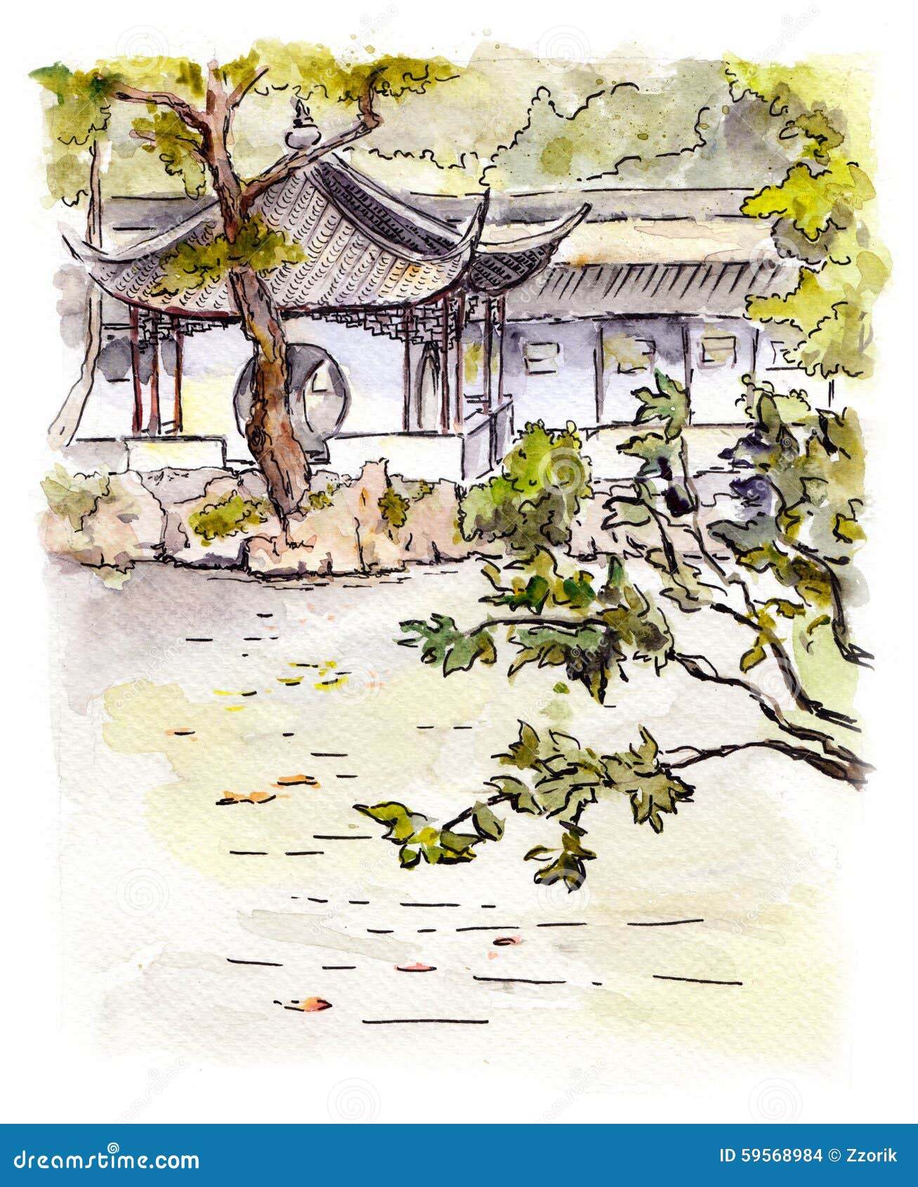 GLWSKETCHWORKS: Sketches from Sunday's Sketchcrawl at Seattle Chinese Garden