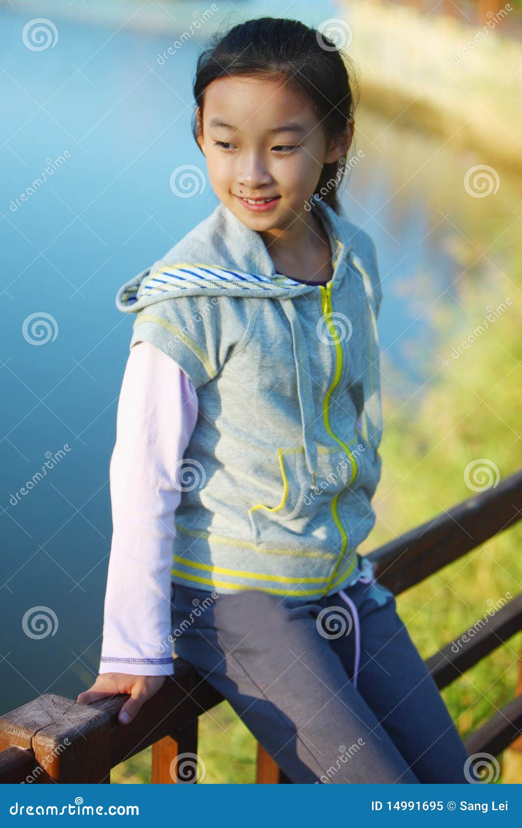Chinese girl stock image. Image of leisure, summer, smiling - 14991695