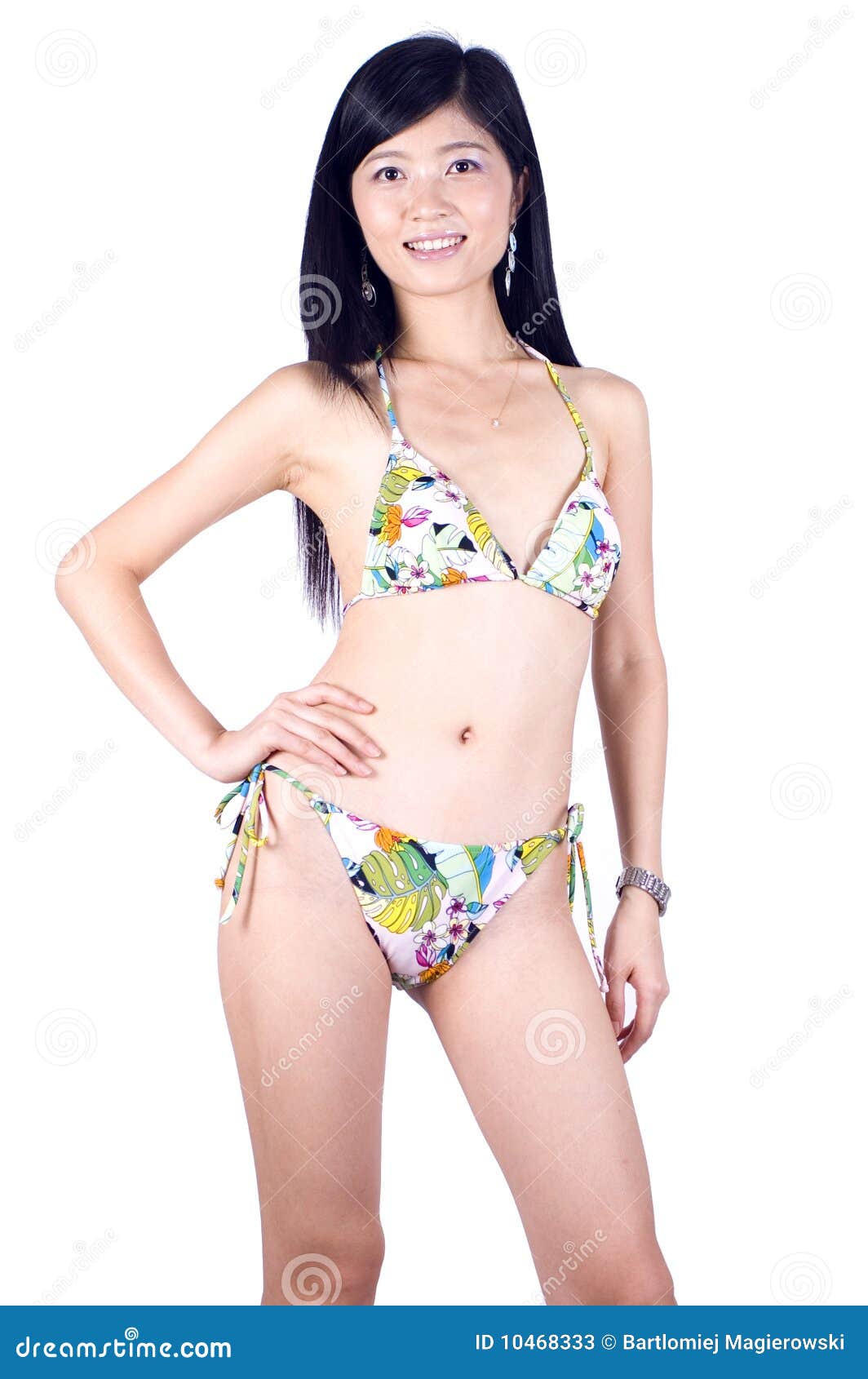 Verbeteren burgemeester Misverstand Chinese girl in bikini stock image. Image of asian, model - 10468333
