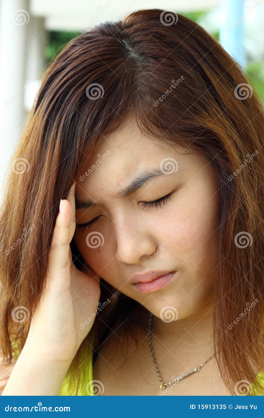 Chinese girl who is sick stock image. Image of china - 15913135