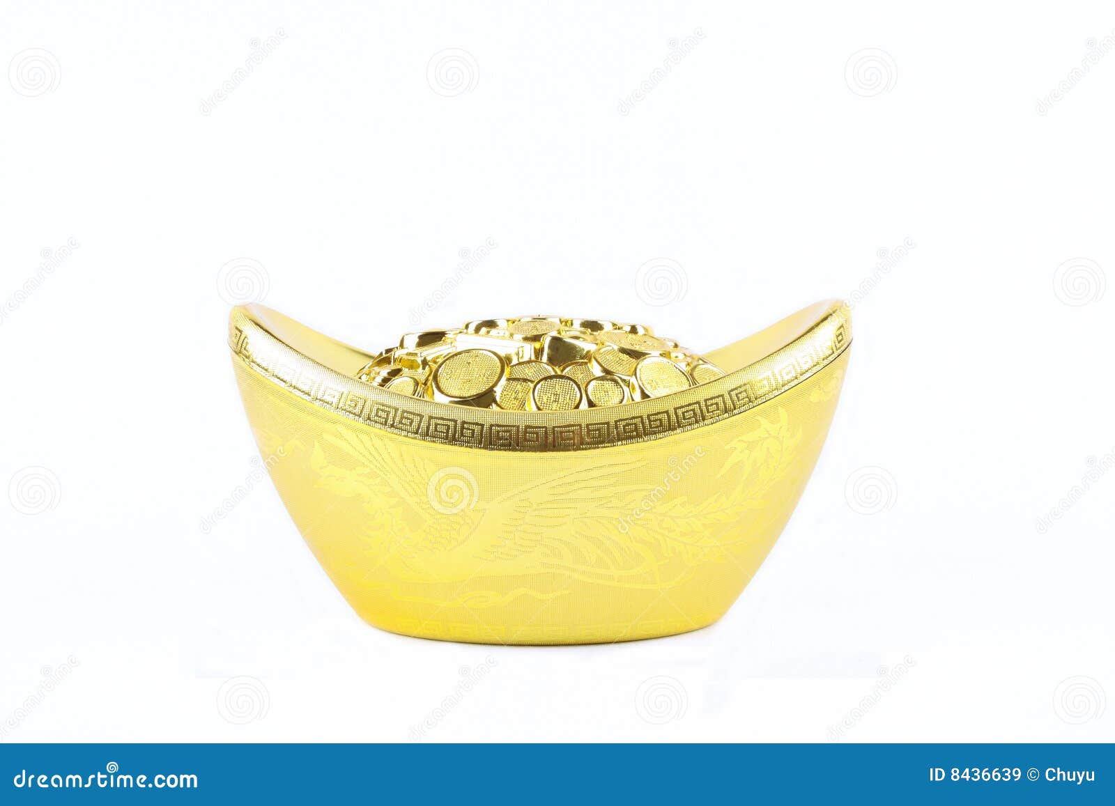 Chinese gold ingot stock image. Image of auspicious, golden - 8436639
