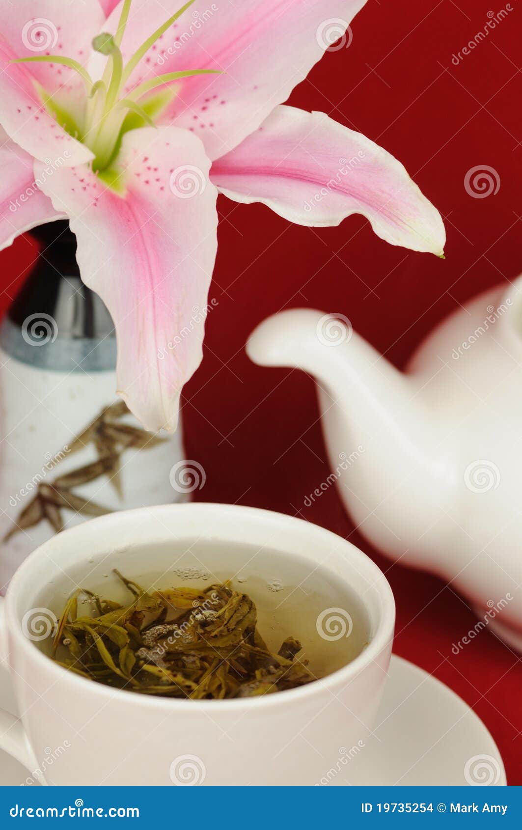 Chinese Green Tea stock photo. Image of leaves, freshness 19735254