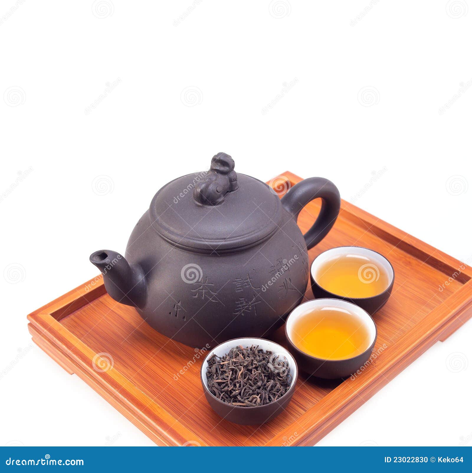 Chinese Green Tea Clay Pot and Cups Stock Photo Image of drink, east