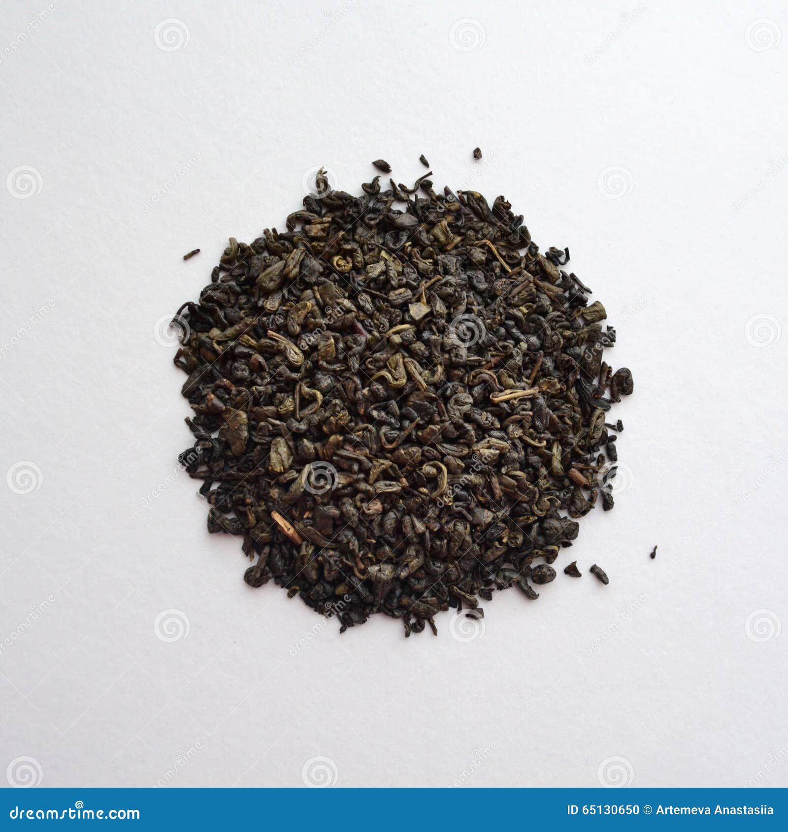 Chinese Gunpowder Green Tea Stock Photo Image of round, chinese 65130650