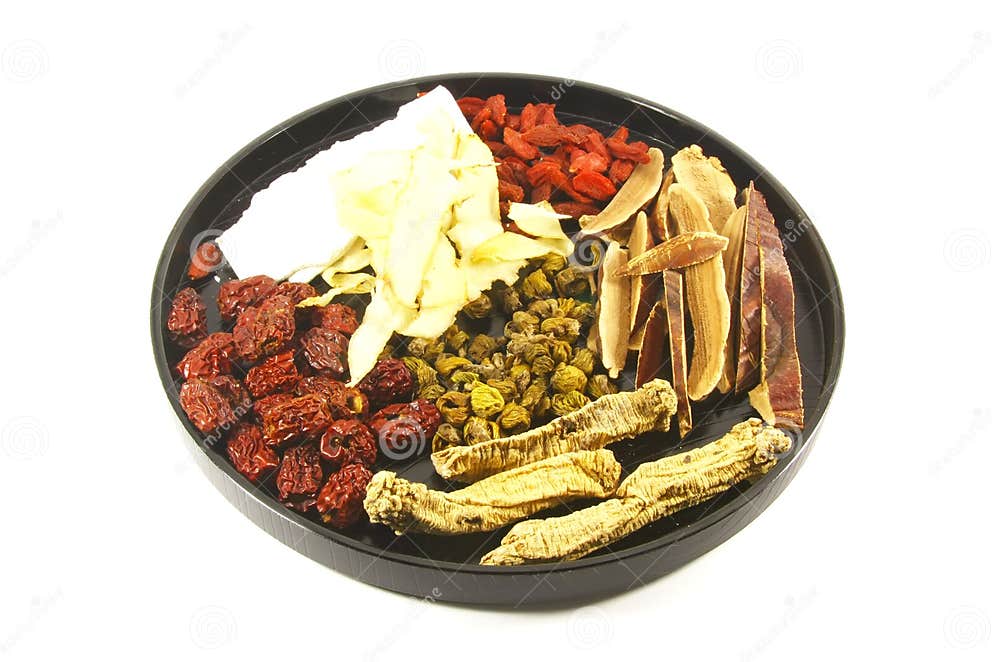 Chinese Herbal Soup Ingredients Stock Photo Image of broth, root 6416644