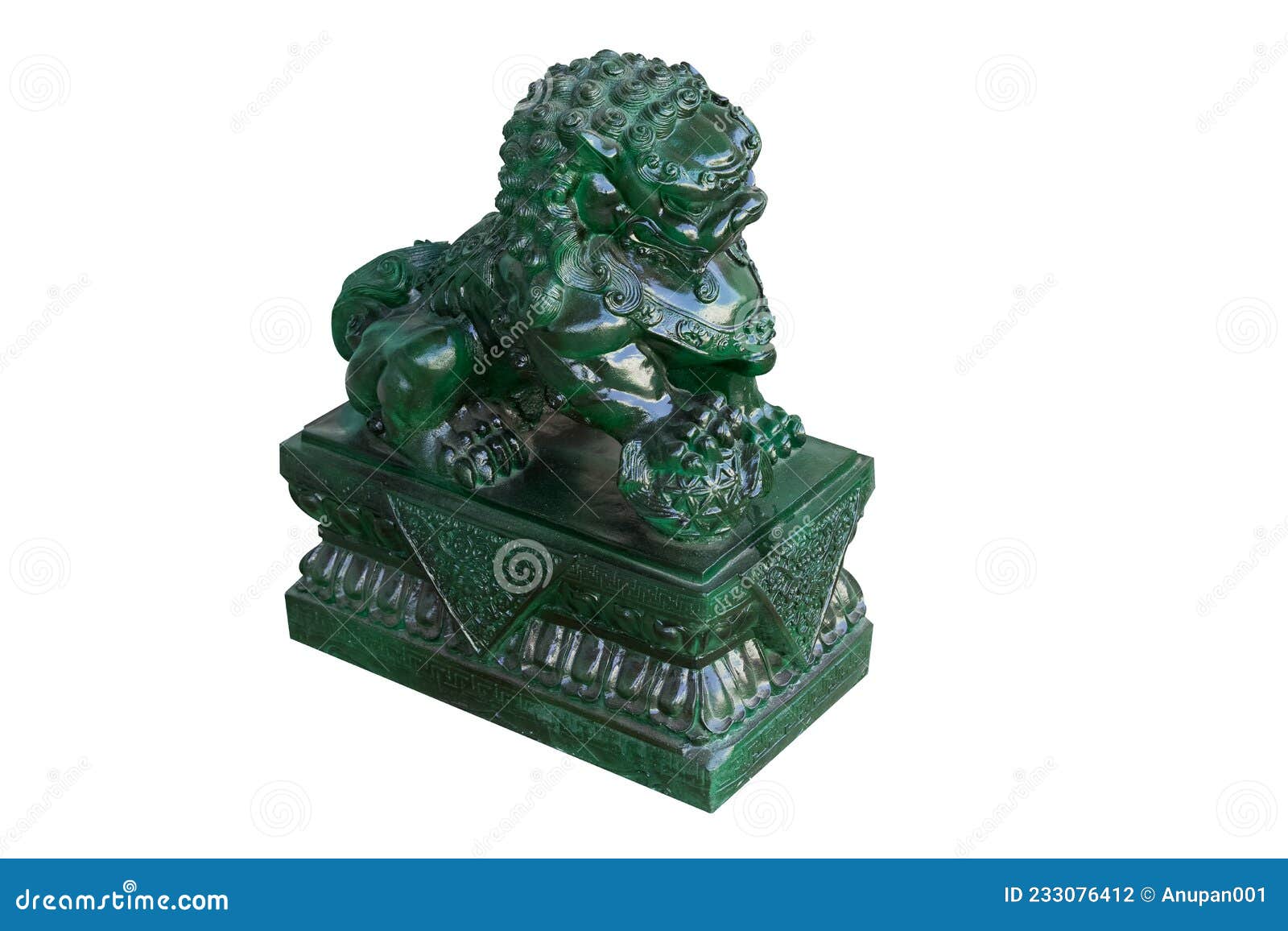 Chinese Jade Lion Statue stock photo. Image of imperial 233076412