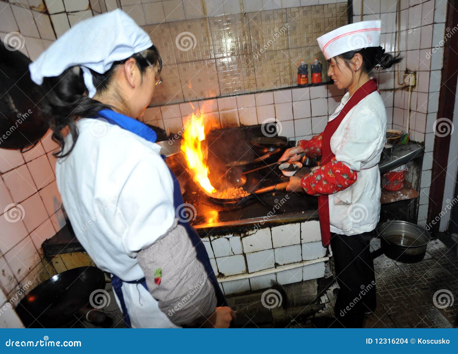 Chinese kitchen editorial stock image. Image of handsome 12316204