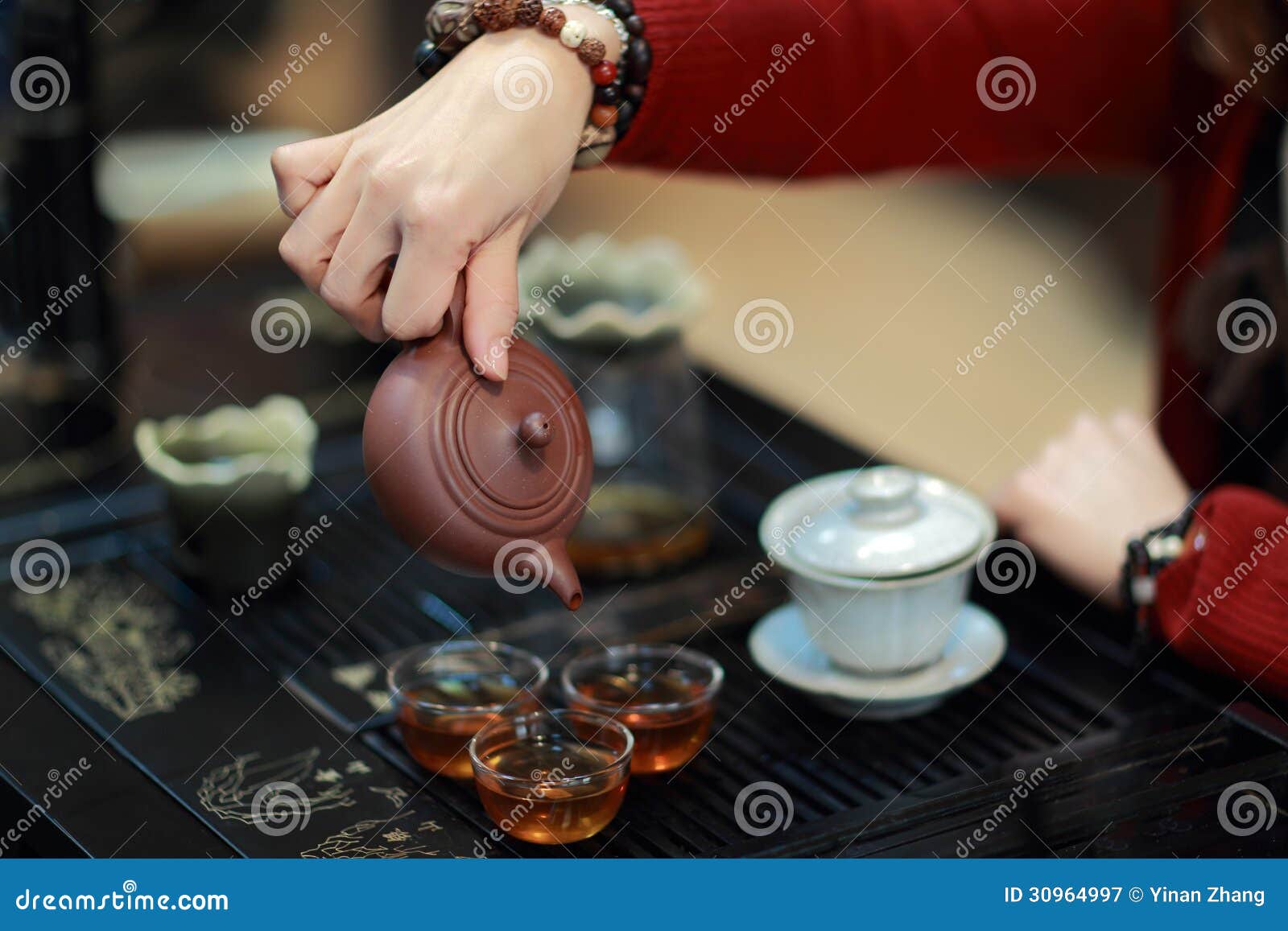 Chinese Kung Fu Tea stock image. Image of ceremony, show 30964997