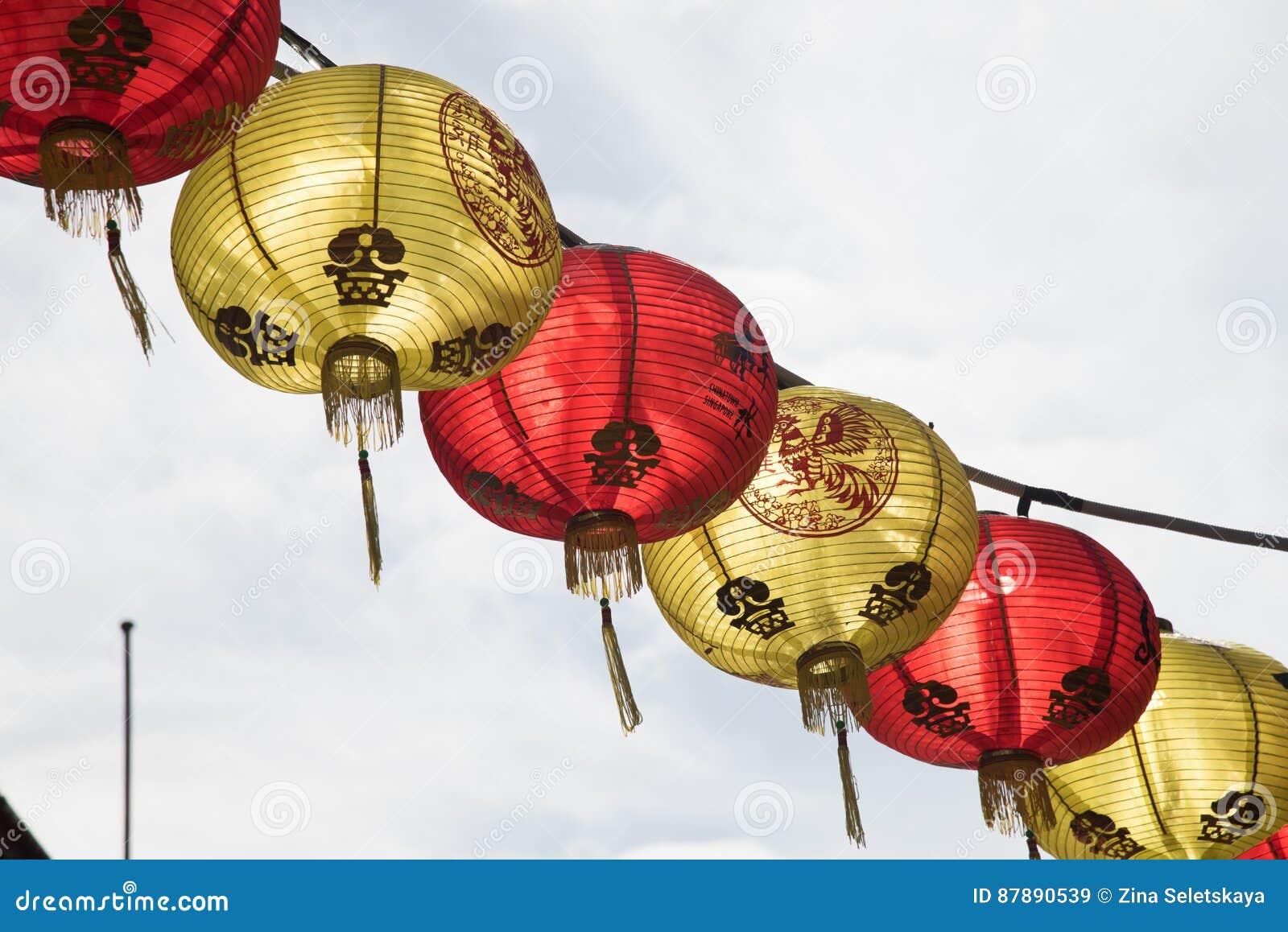 Chinese Lanterns stock image. Image of luck, prosperity 87890539